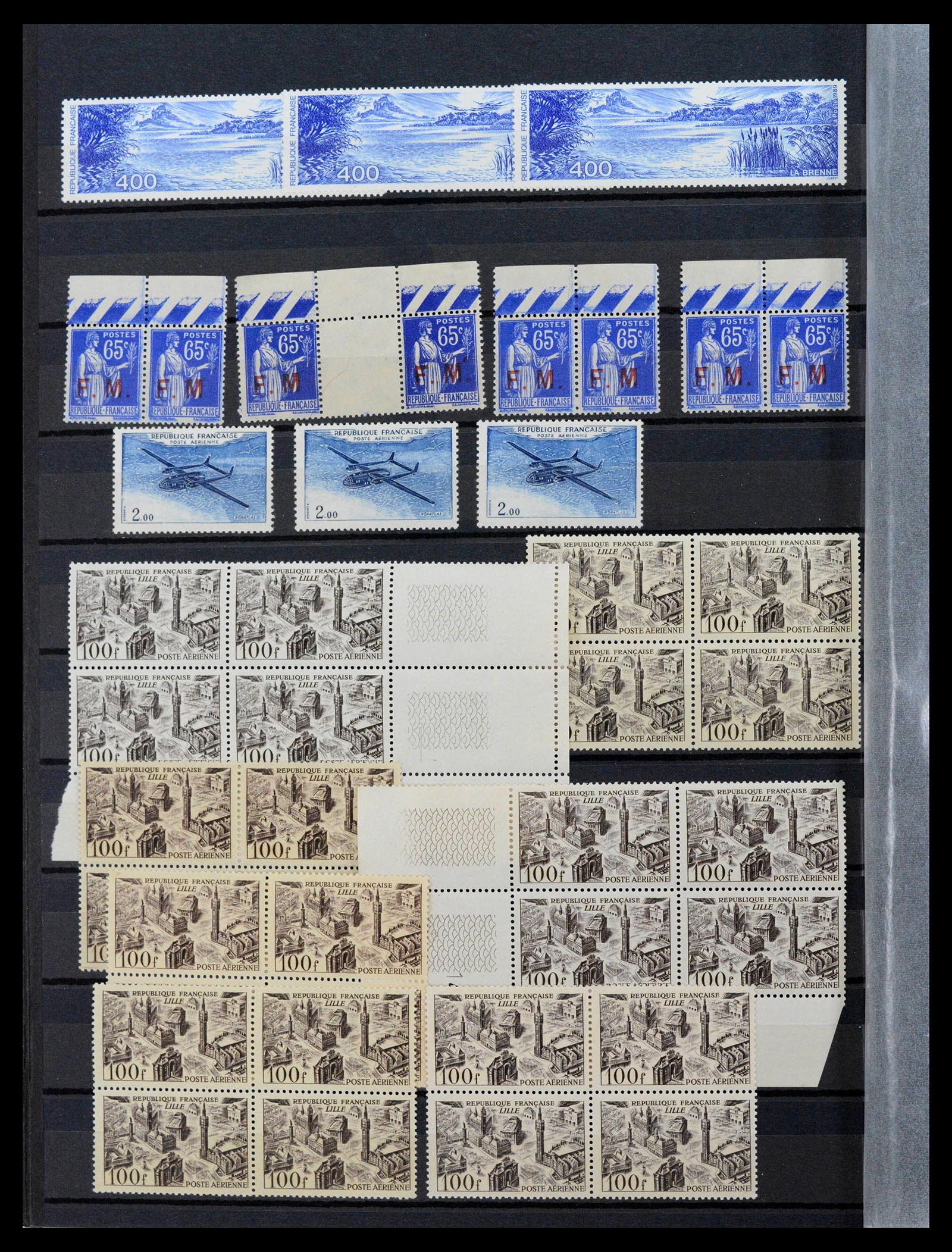 39423 0028 - Postzegelverzameling 39423 Frankrijk variëteiten 1862-1985.