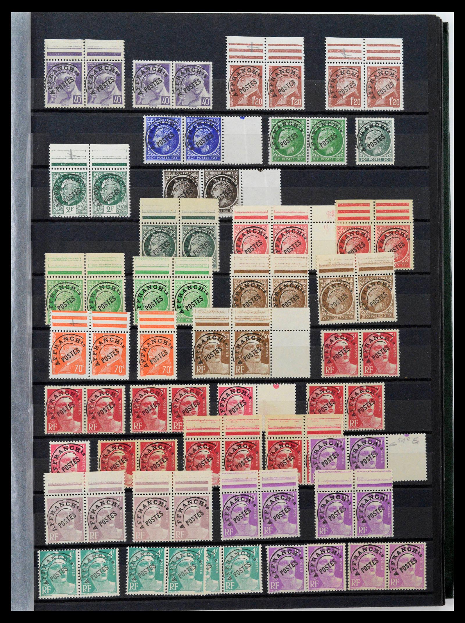 39423 0035 - Postzegelverzameling 39423 Frankrijk variëteiten 1862-1985.
