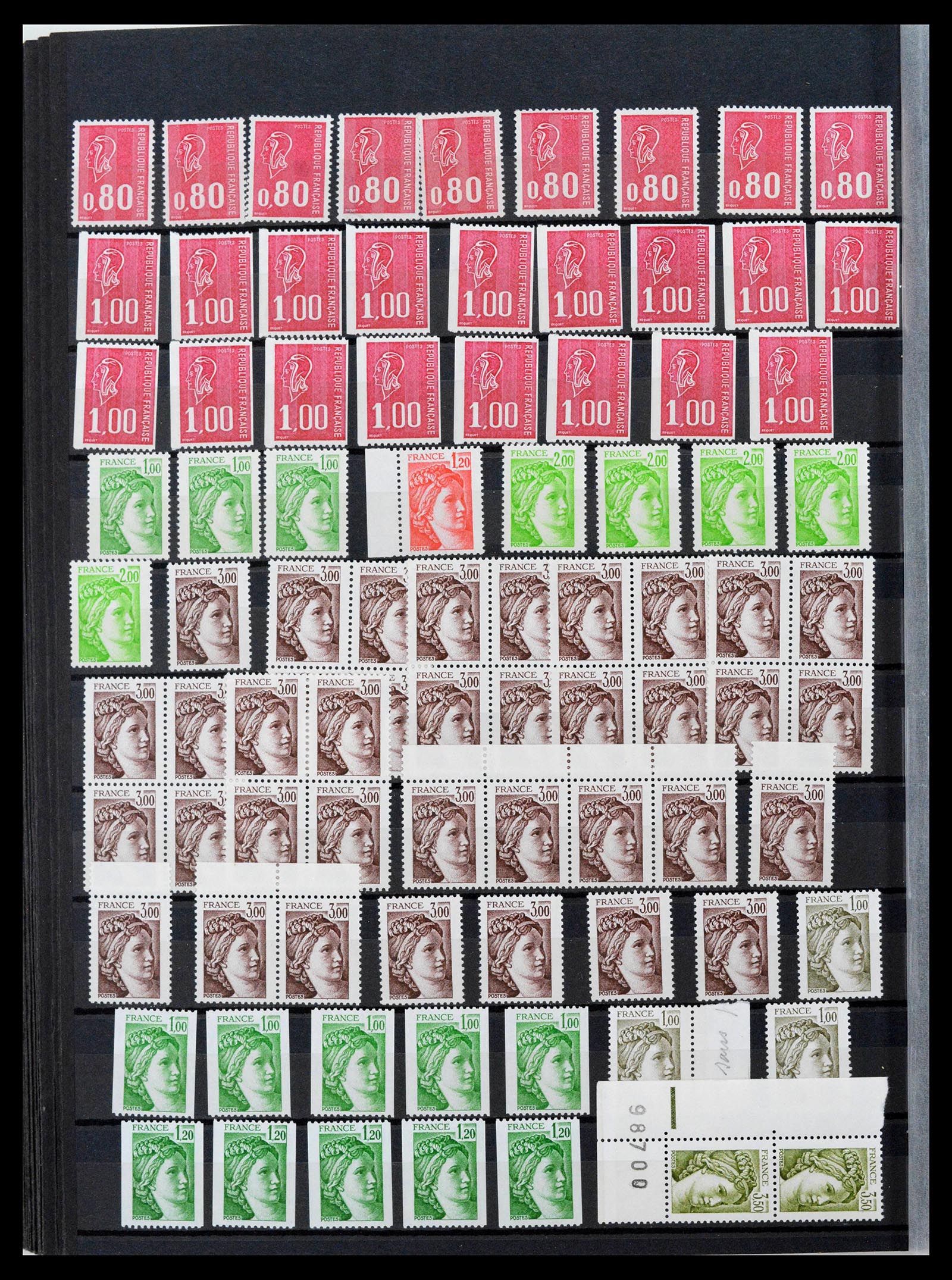 39423 0036 - Postzegelverzameling 39423 Frankrijk variëteiten 1862-1985.