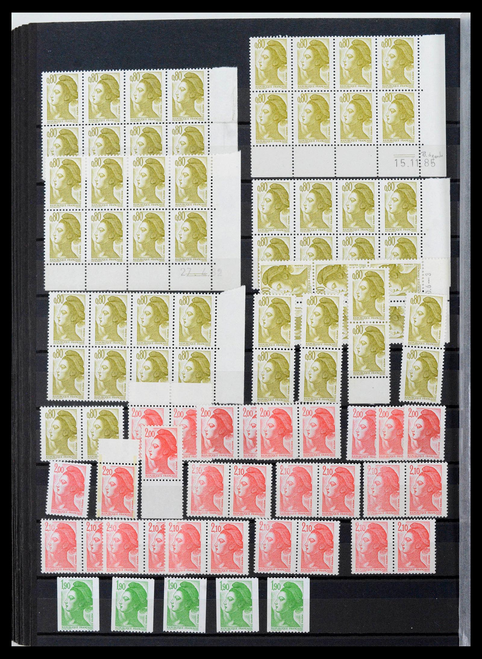 39423 0038 - Postzegelverzameling 39423 Frankrijk variëteiten 1862-1985.