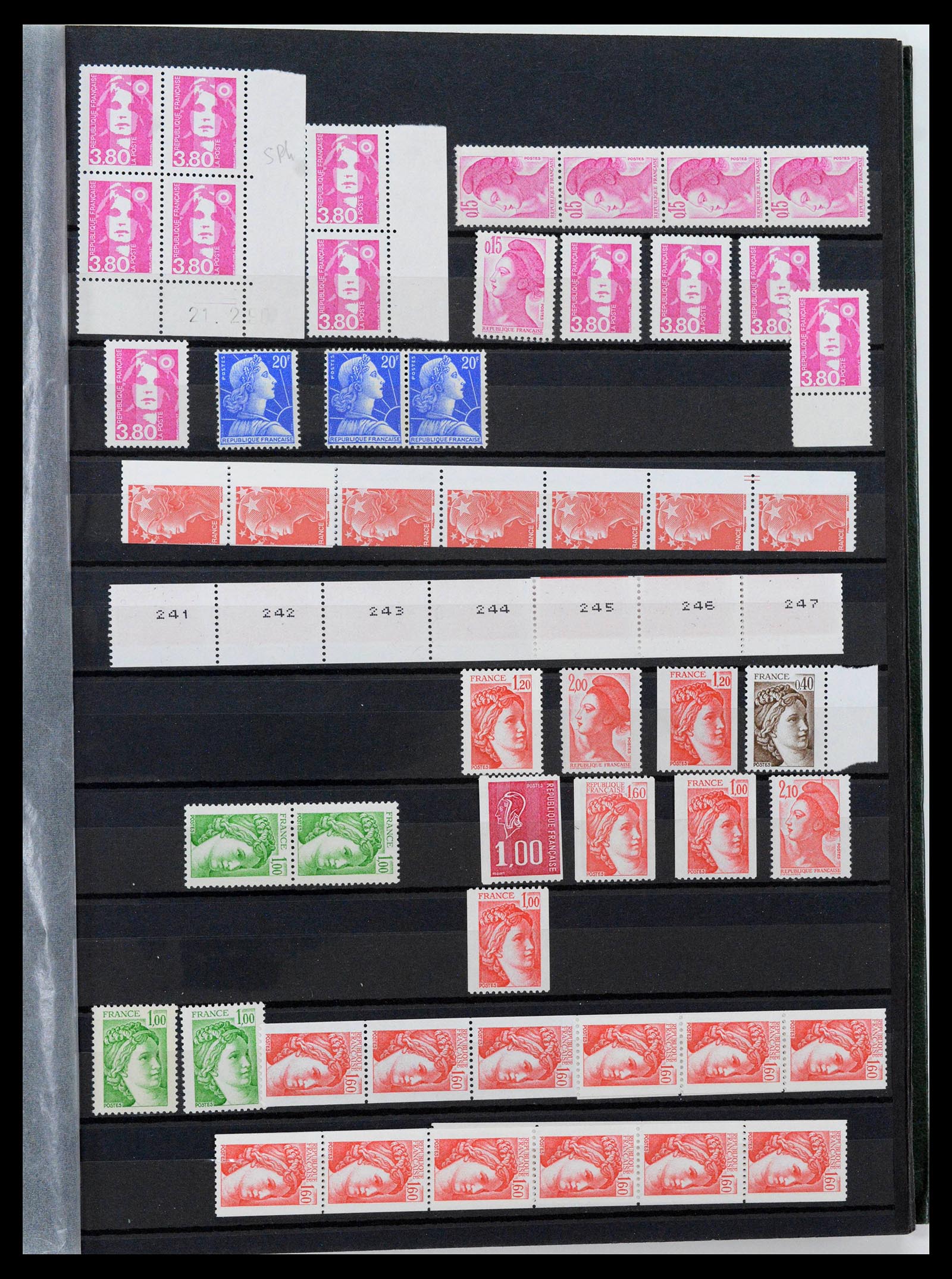 39423 0041 - Postzegelverzameling 39423 Frankrijk variëteiten 1862-1985.