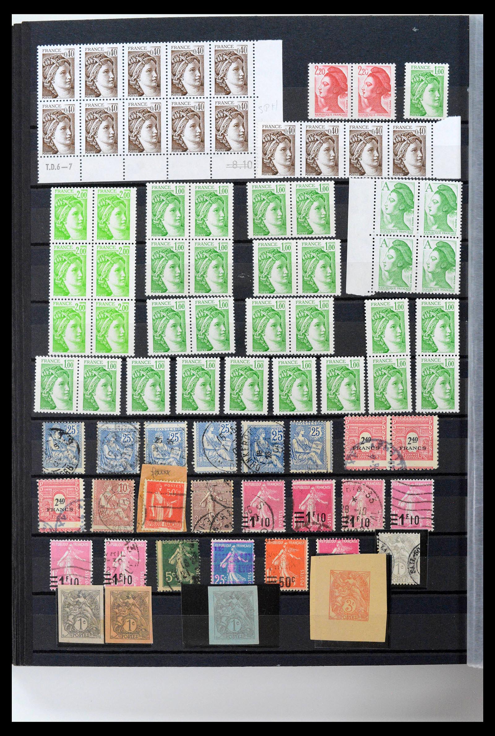 39423 0042 - Postzegelverzameling 39423 Frankrijk variëteiten 1862-1985.