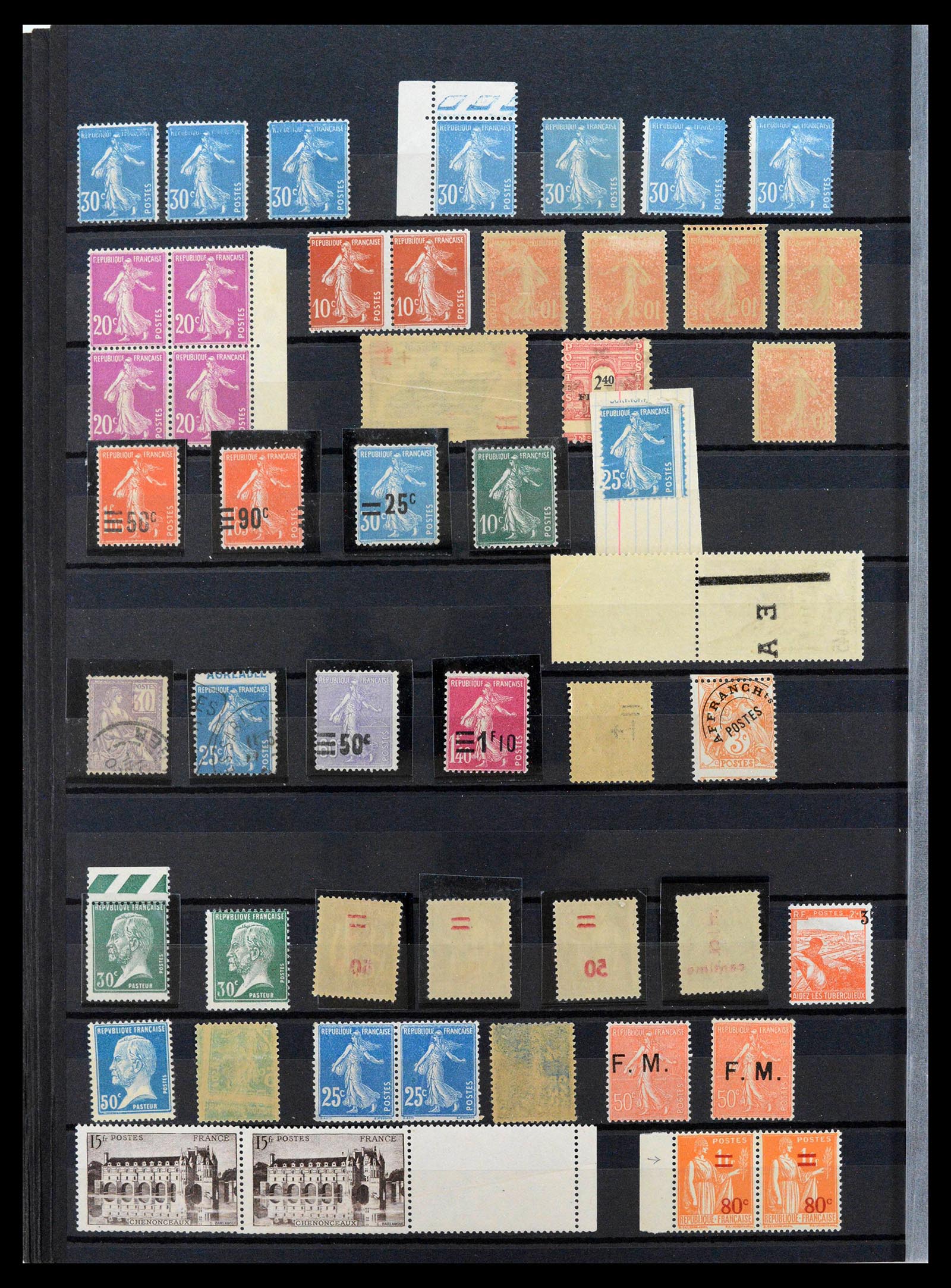 39423 0044 - Postzegelverzameling 39423 Frankrijk variëteiten 1862-1985.