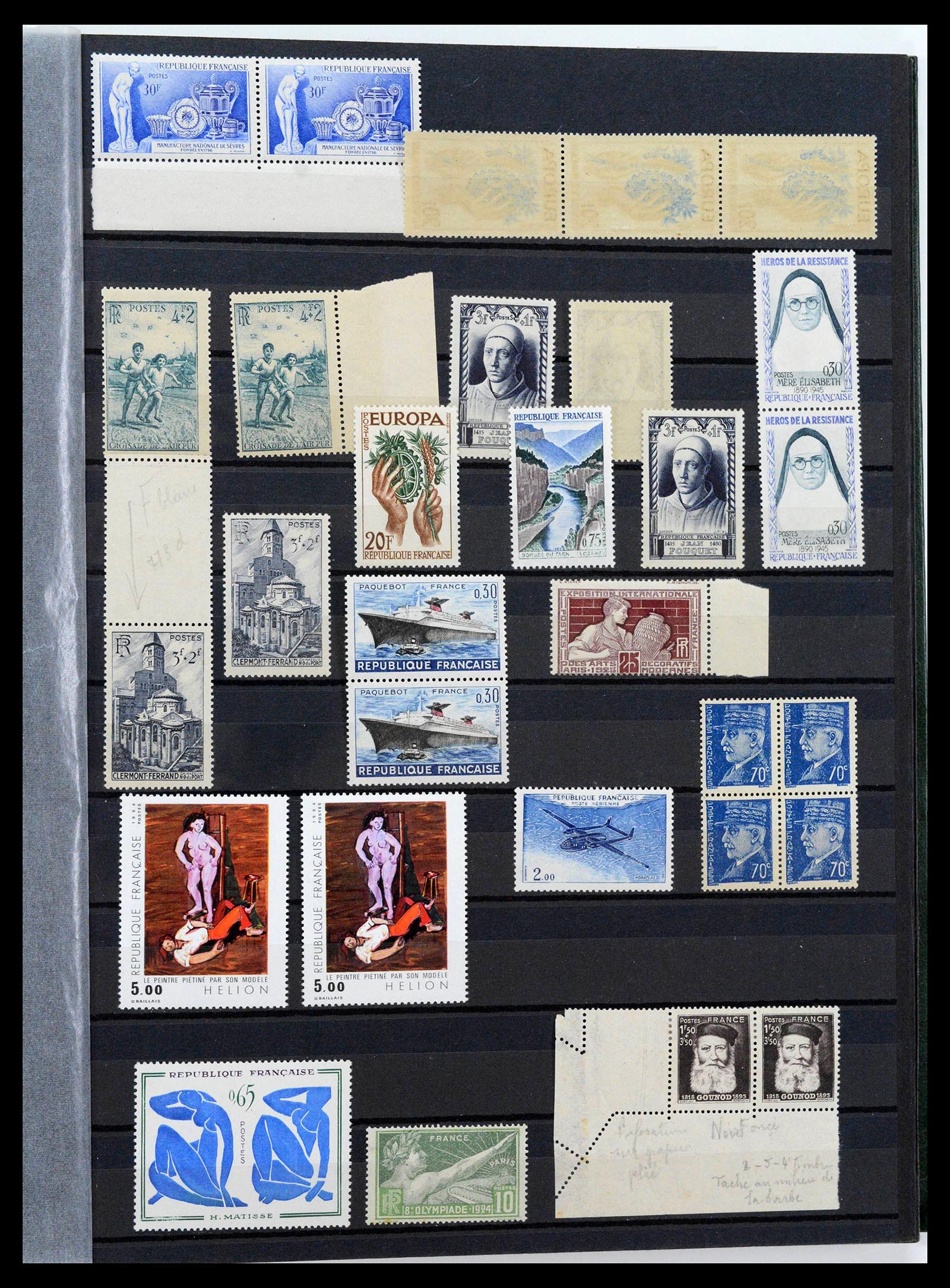 39423 0045 - Postzegelverzameling 39423 Frankrijk variëteiten 1862-1985.