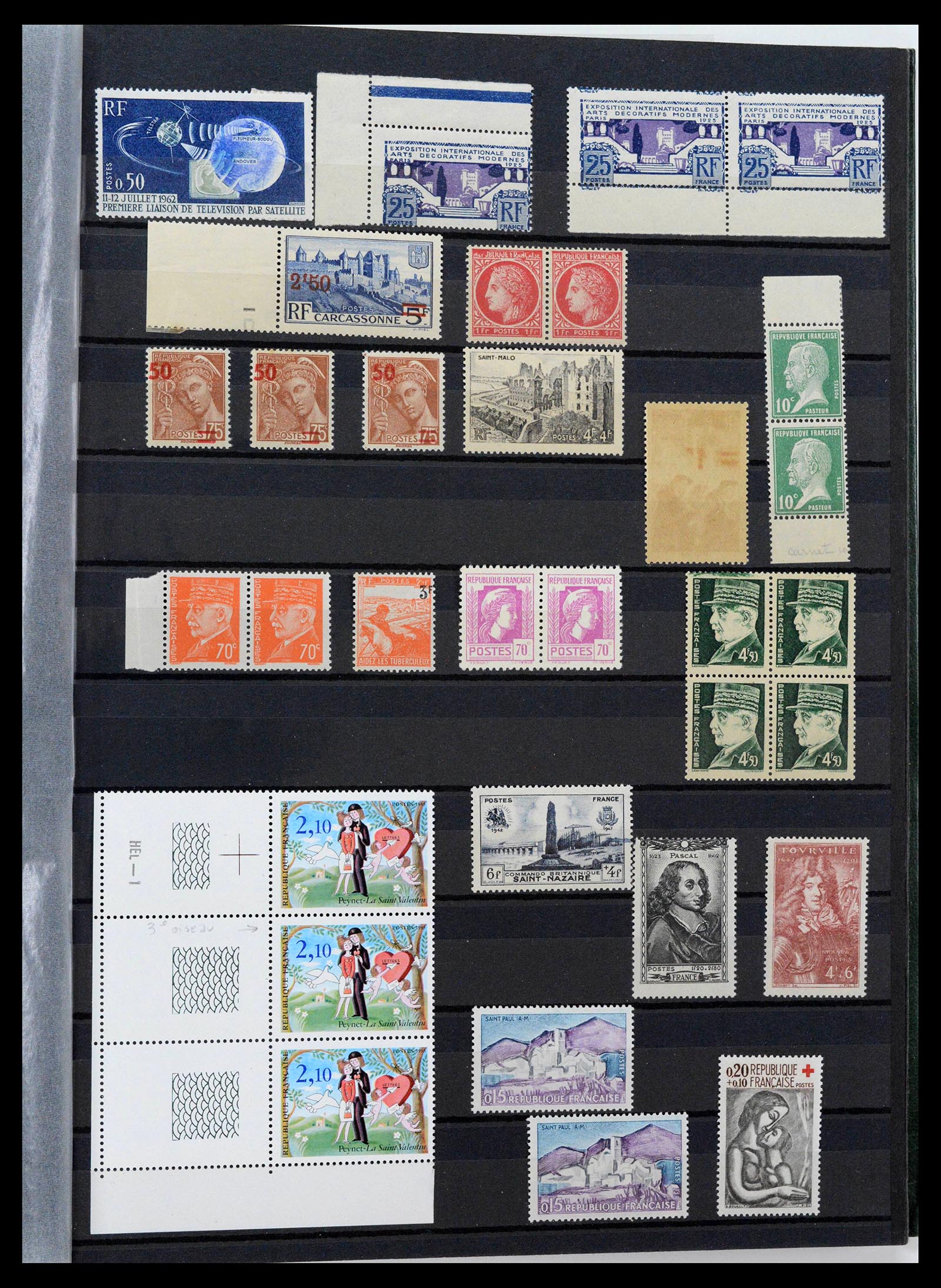 39423 0047 - Postzegelverzameling 39423 Frankrijk variëteiten 1862-1985.