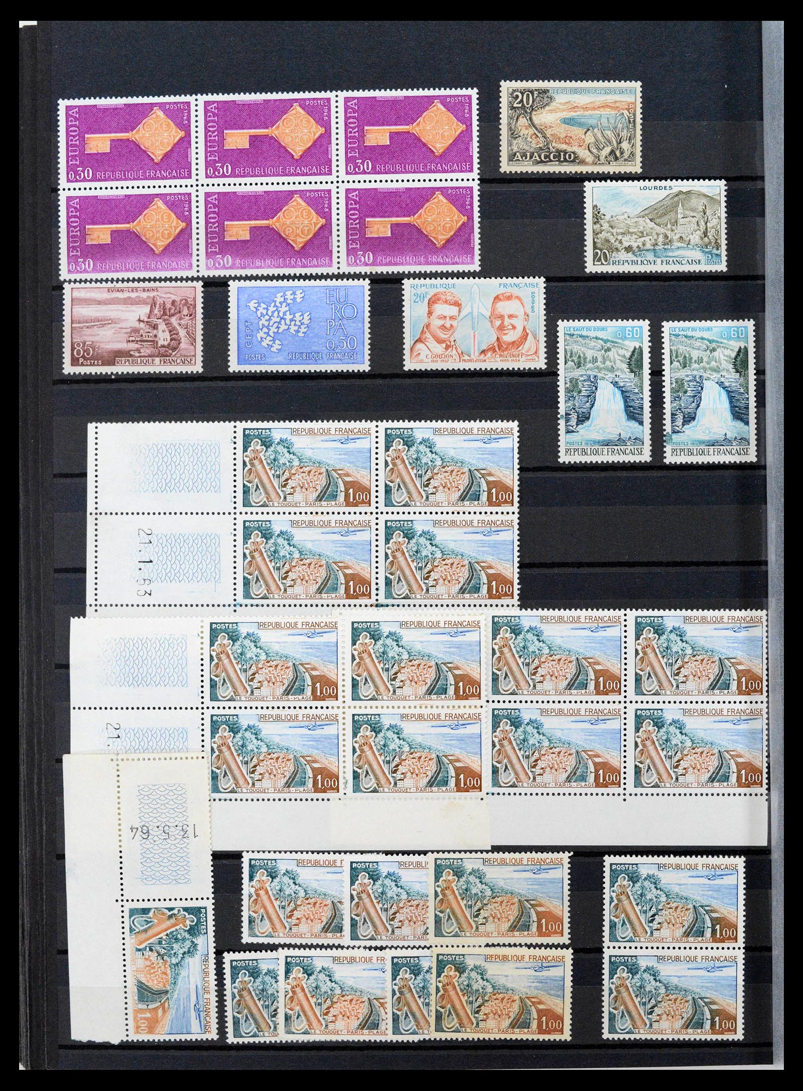 39423 0048 - Postzegelverzameling 39423 Frankrijk variëteiten 1862-1985.