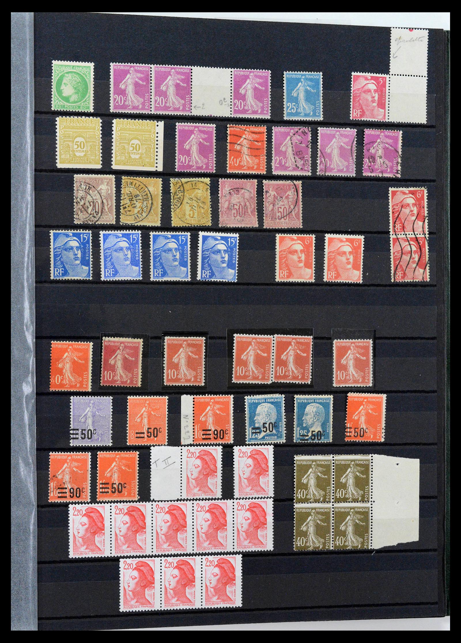 39423 0051 - Postzegelverzameling 39423 Frankrijk variëteiten 1862-1985.