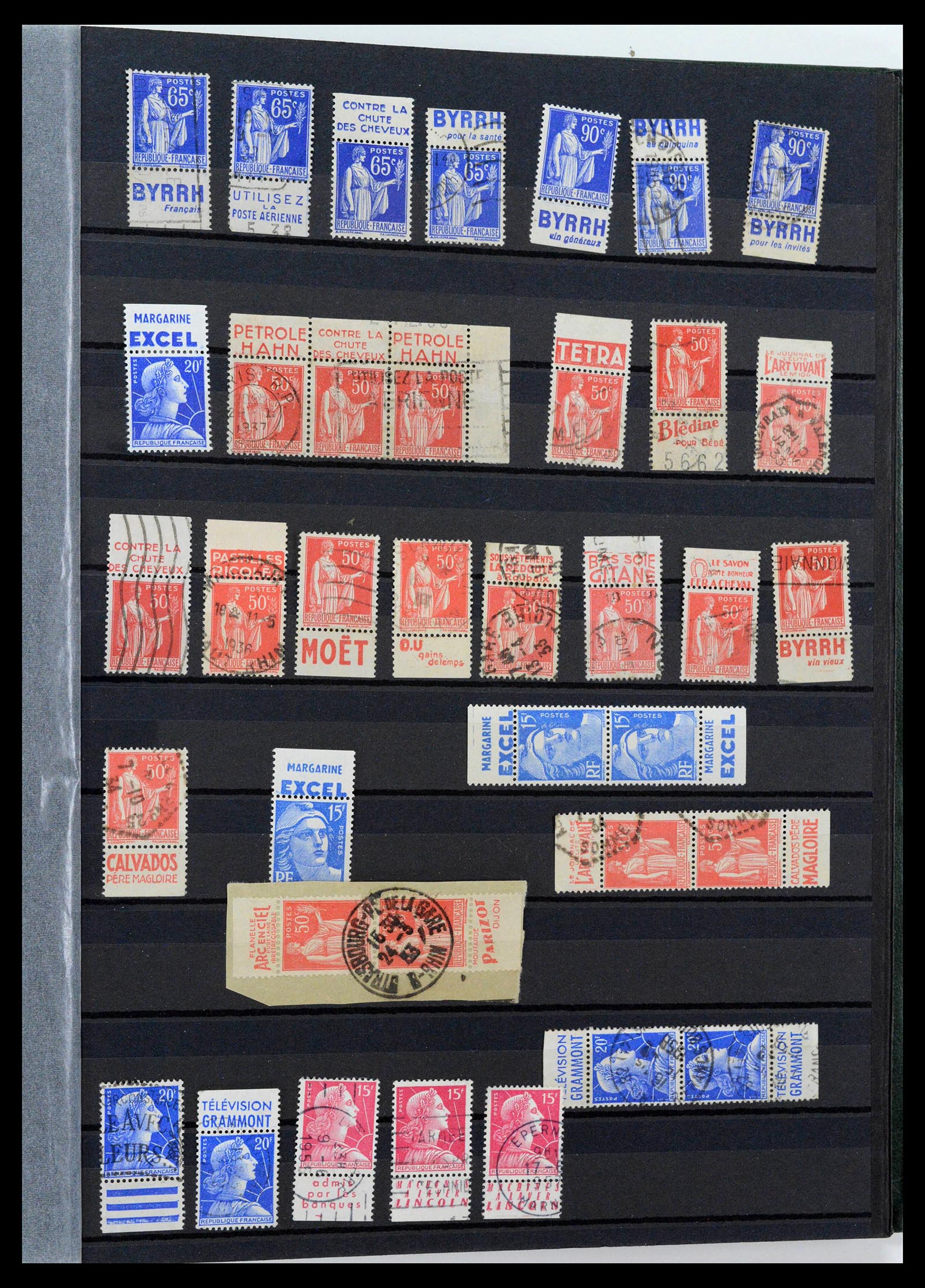 39423 0053 - Postzegelverzameling 39423 Frankrijk variëteiten 1862-1985.