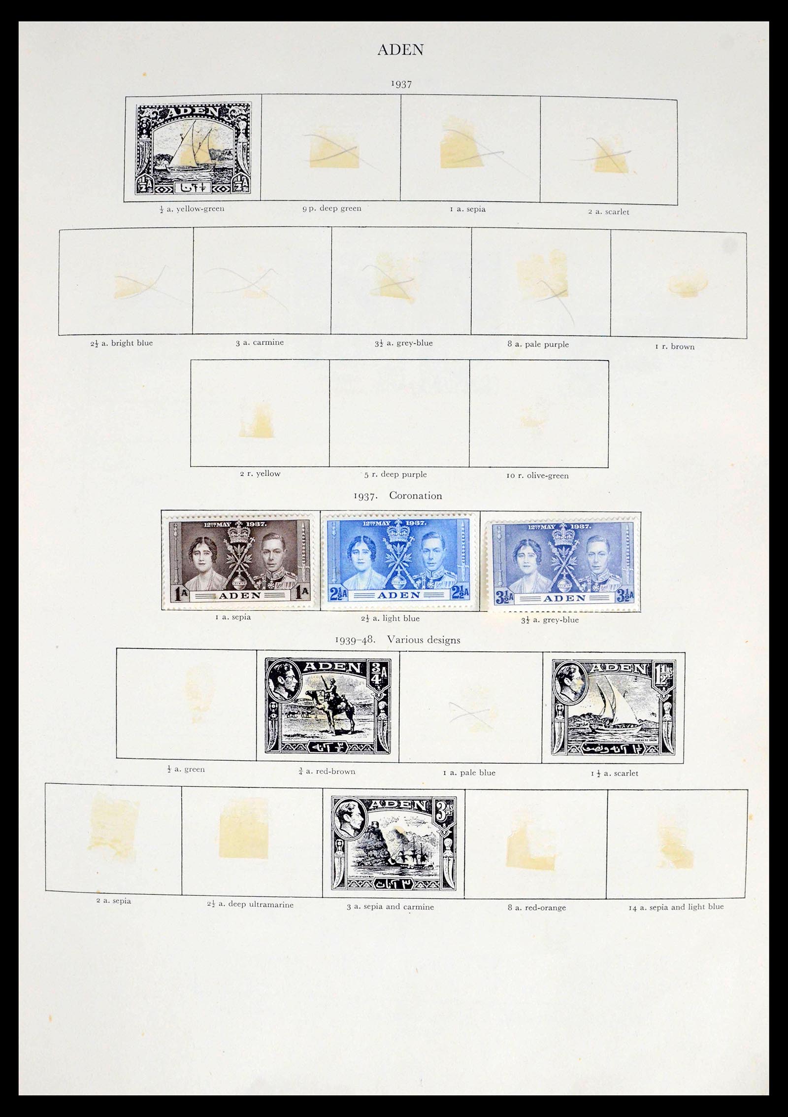 39424 0001 - Postzegelverzameling 39424 Engelse koloniën 1937-1952.