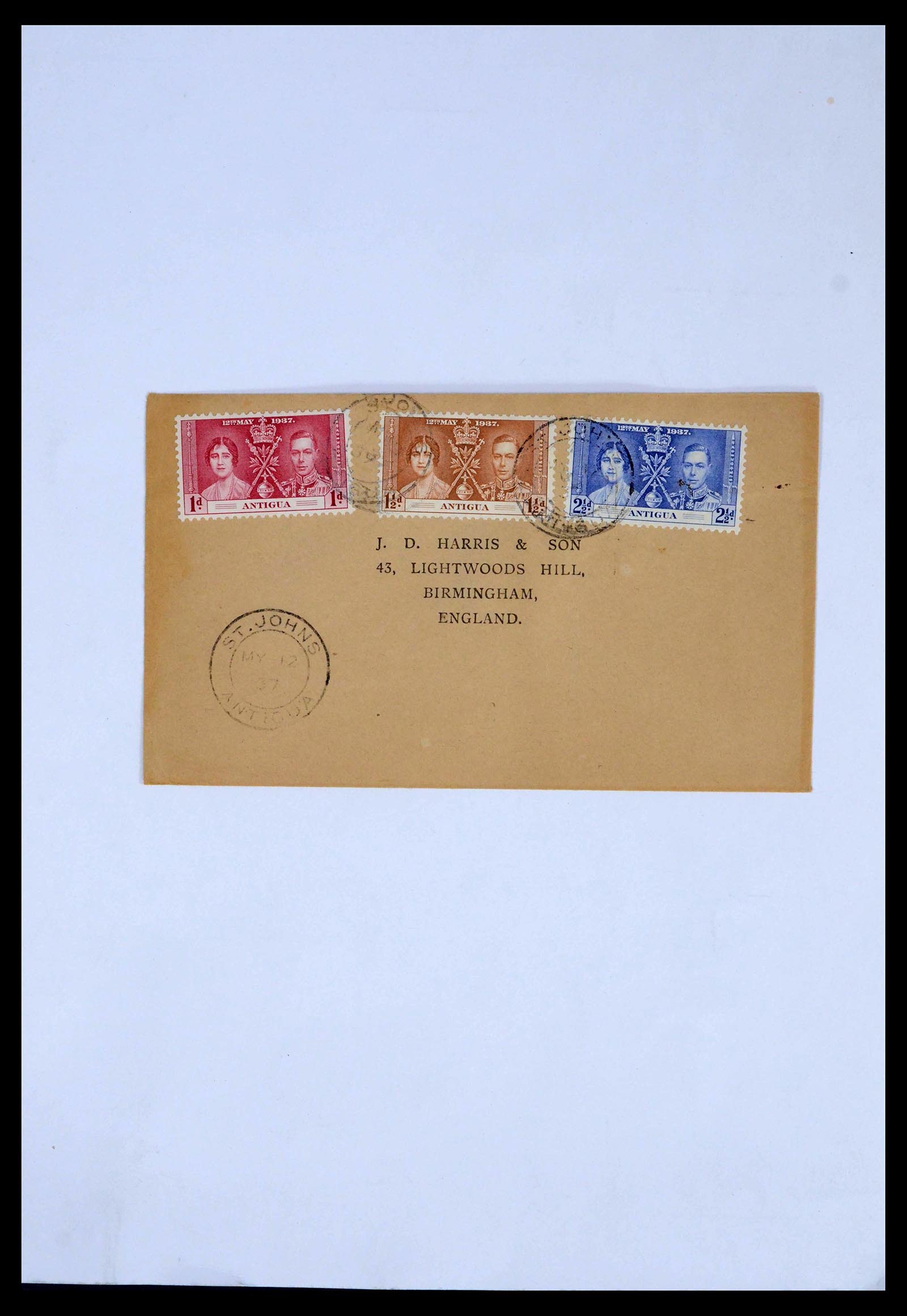 39424 0007 - Postzegelverzameling 39424 Engelse koloniën 1937-1952.