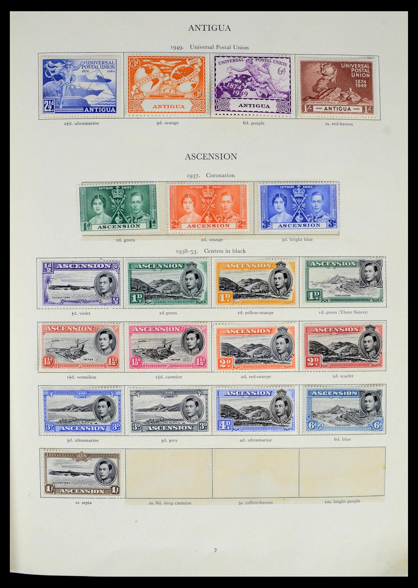 39424 0008 - Postzegelverzameling 39424 Engelse koloniën 1937-1952.
