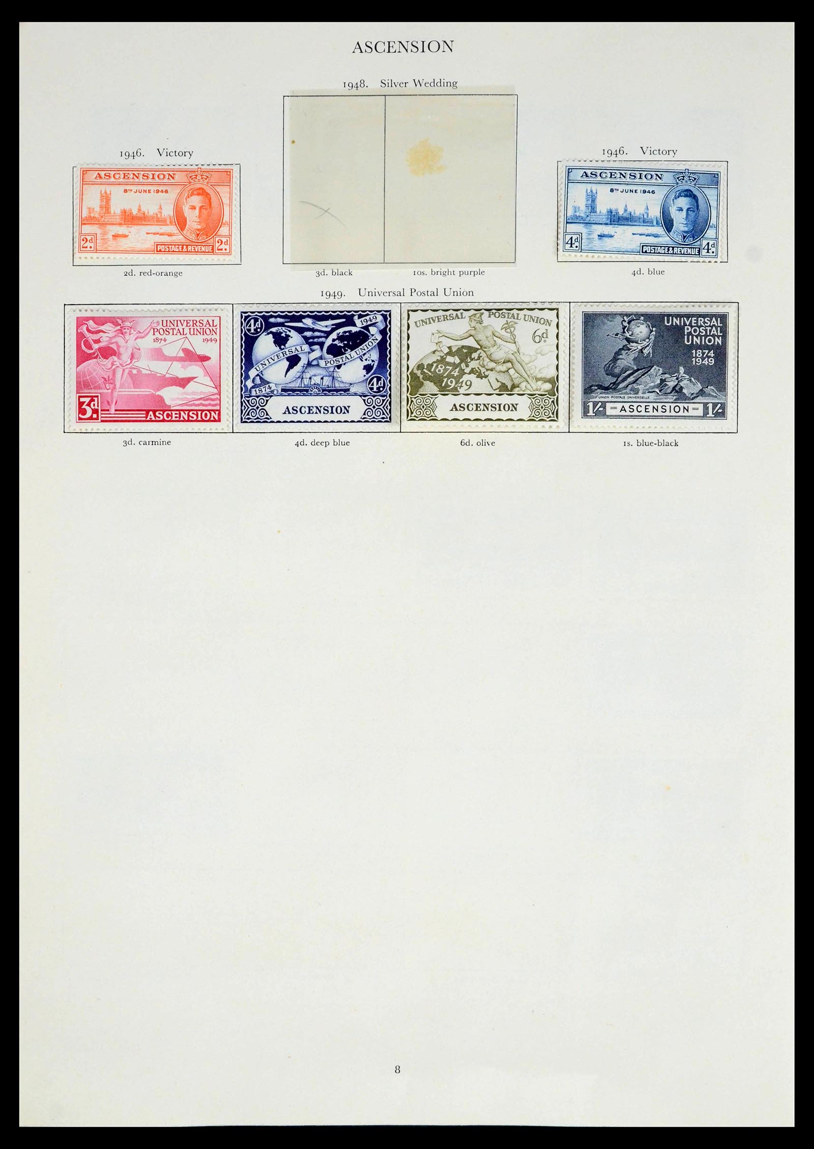 39424 0009 - Postzegelverzameling 39424 Engelse koloniën 1937-1952.