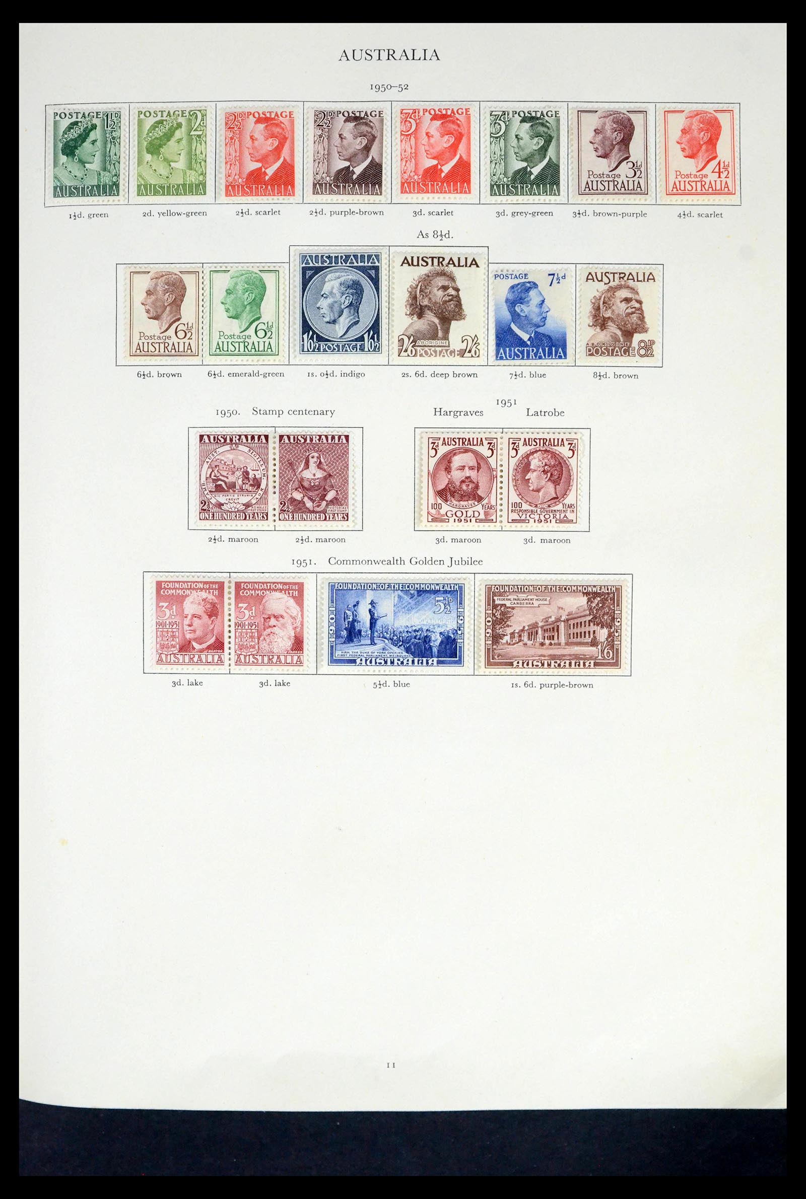39424 0012 - Postzegelverzameling 39424 Engelse koloniën 1937-1952.