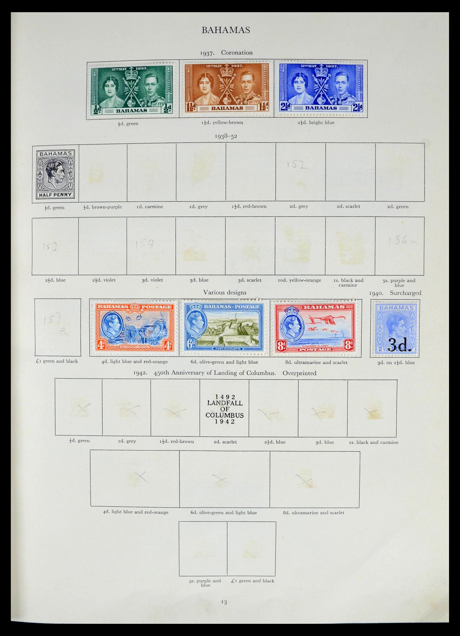39424 0014 - Postzegelverzameling 39424 Engelse koloniën 1937-1952.