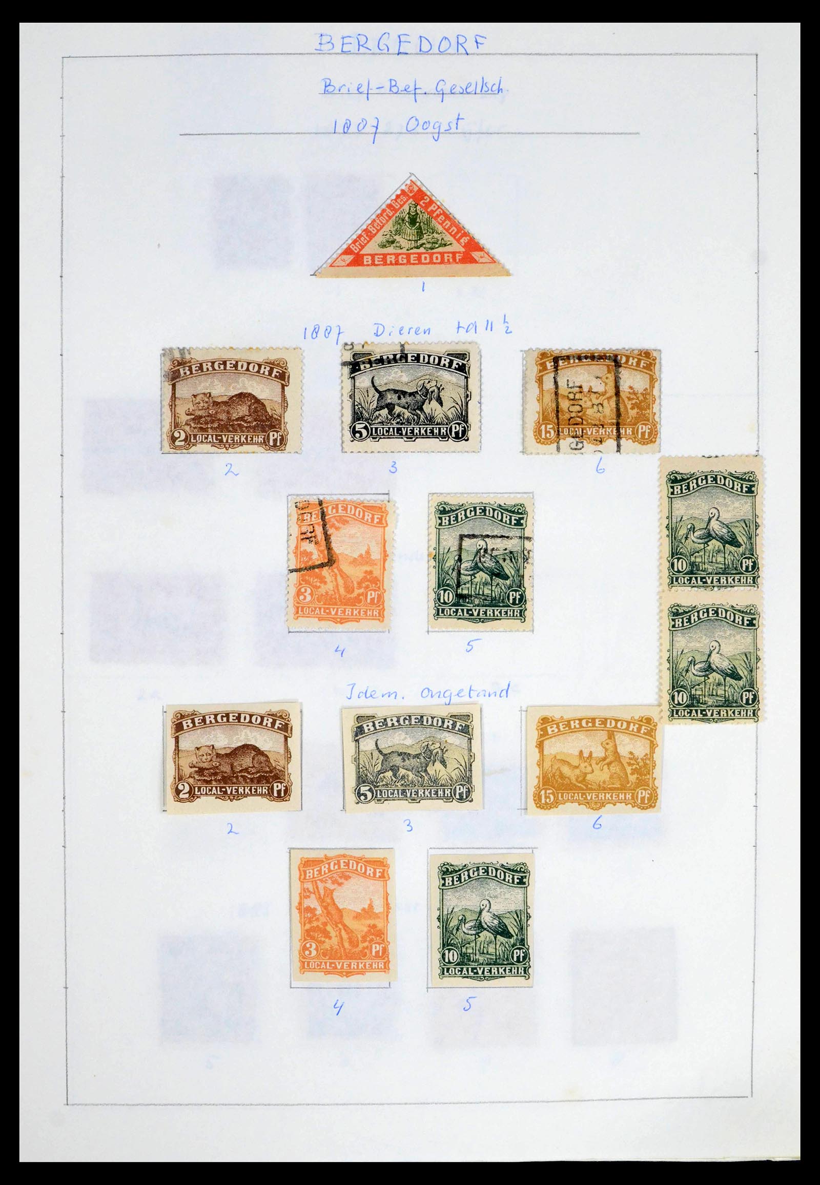 39425 0011 - Stamp collection 39425 Germany city post 1880-1905.