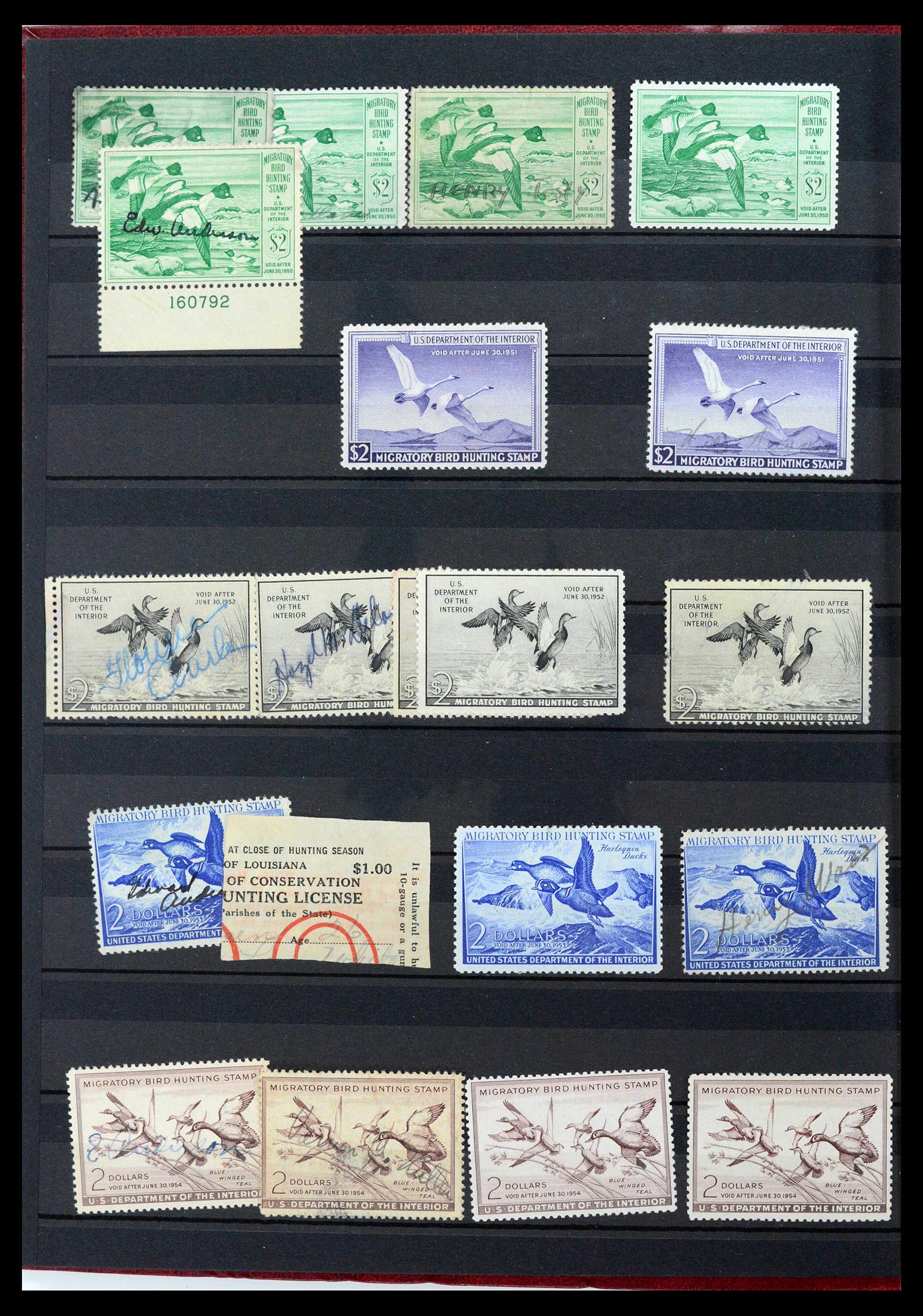 39426 0004 - Stamp collection 39426 USA duckstamps 1934-2007.