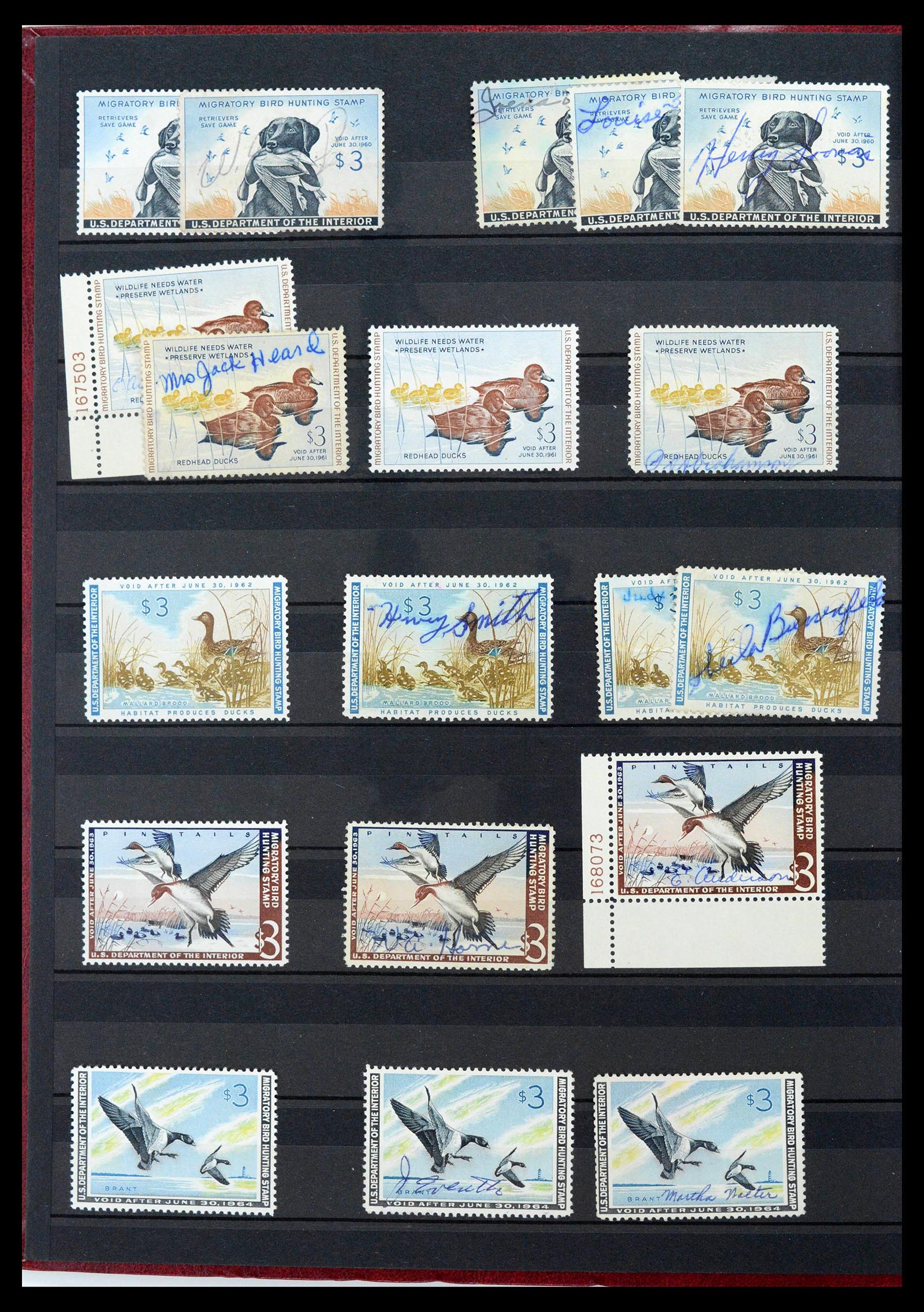 39426 0006 - Postzegelverzameling 39426 USA duckstamps 1934-2007.