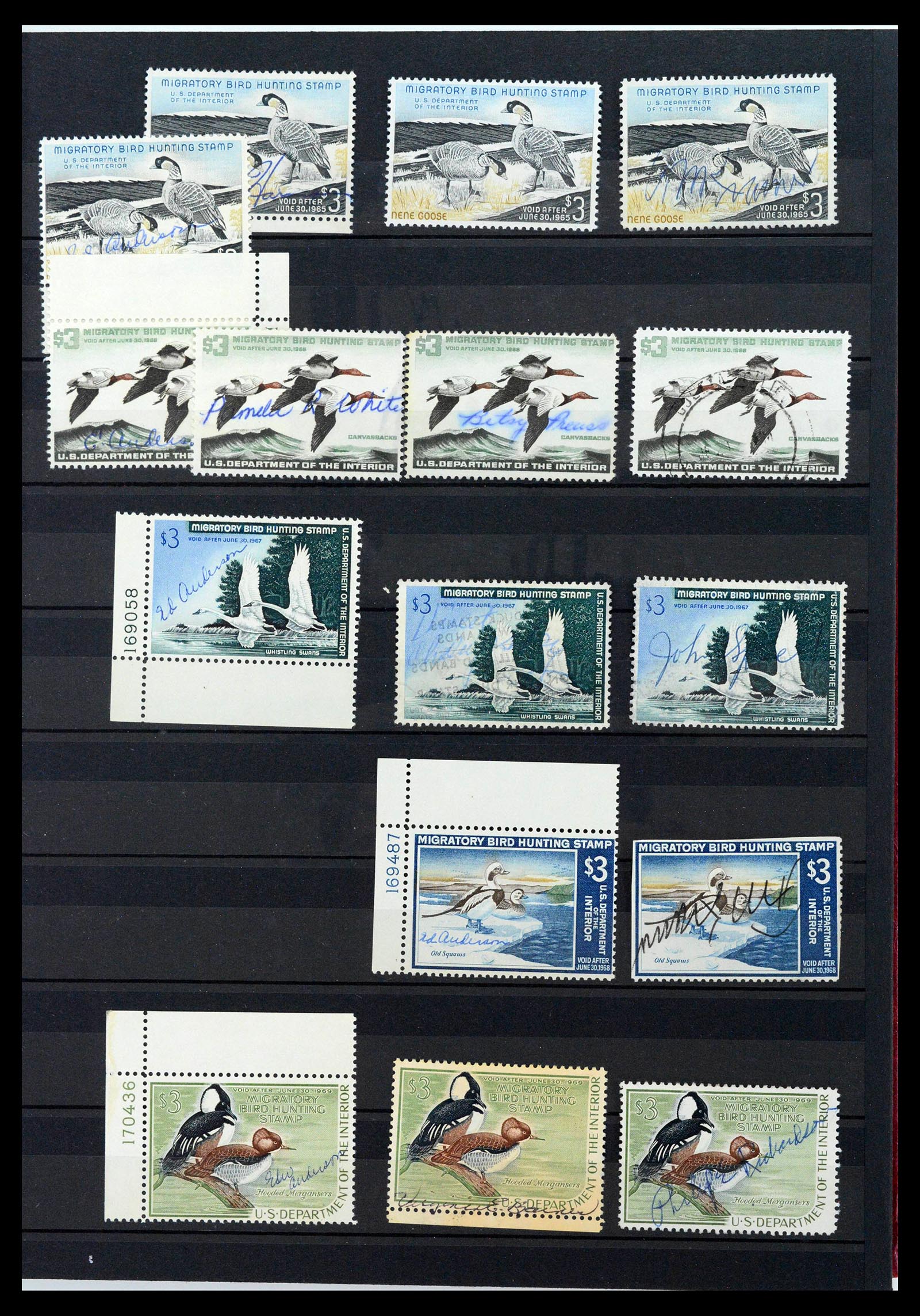 39426 0007 - Stamp collection 39426 USA duckstamps 1934-2007.