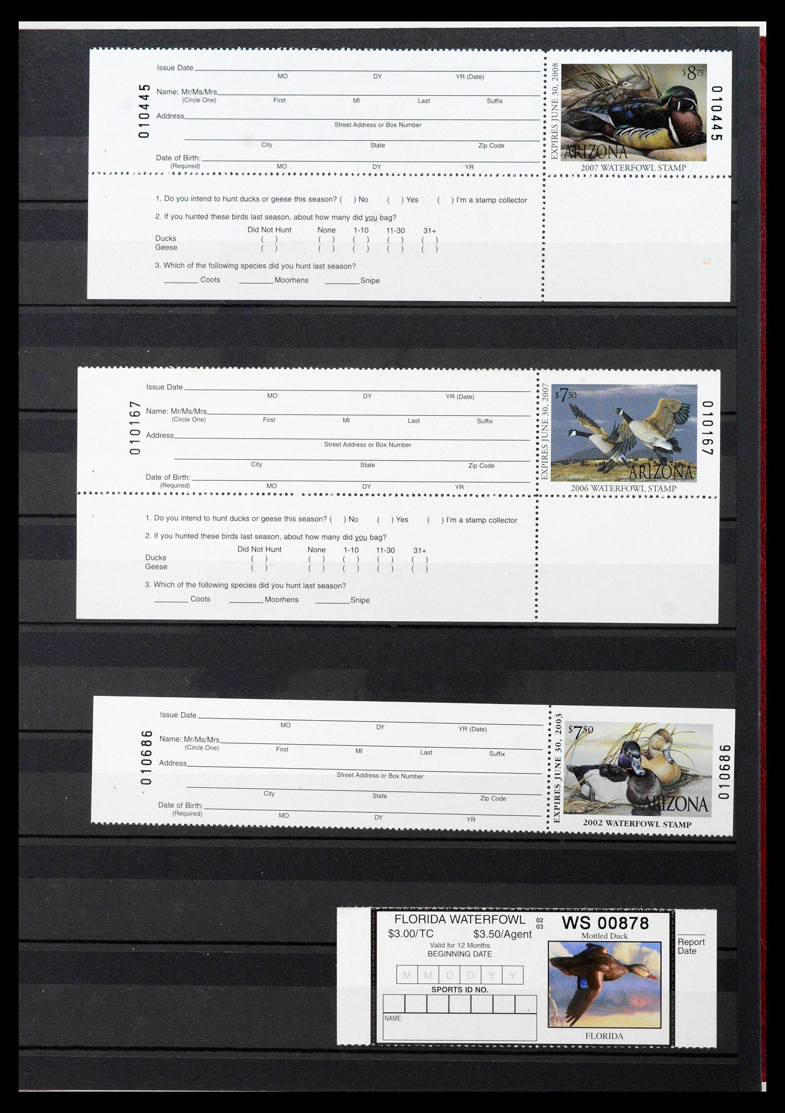 39426 0013 - Postzegelverzameling 39426 USA duckstamps 1934-2007.