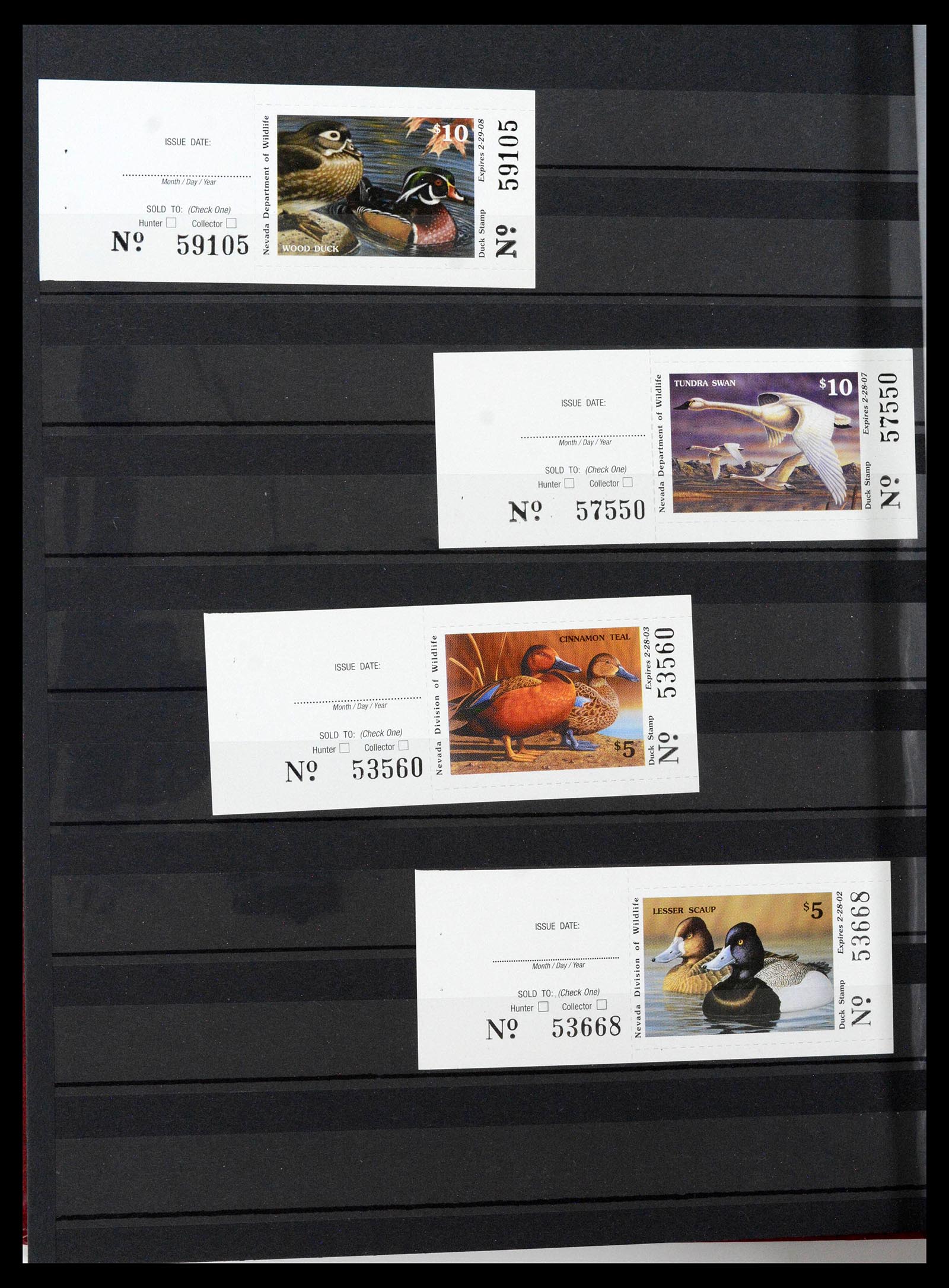 39426 0016 - Postzegelverzameling 39426 USA duckstamps 1934-2007.