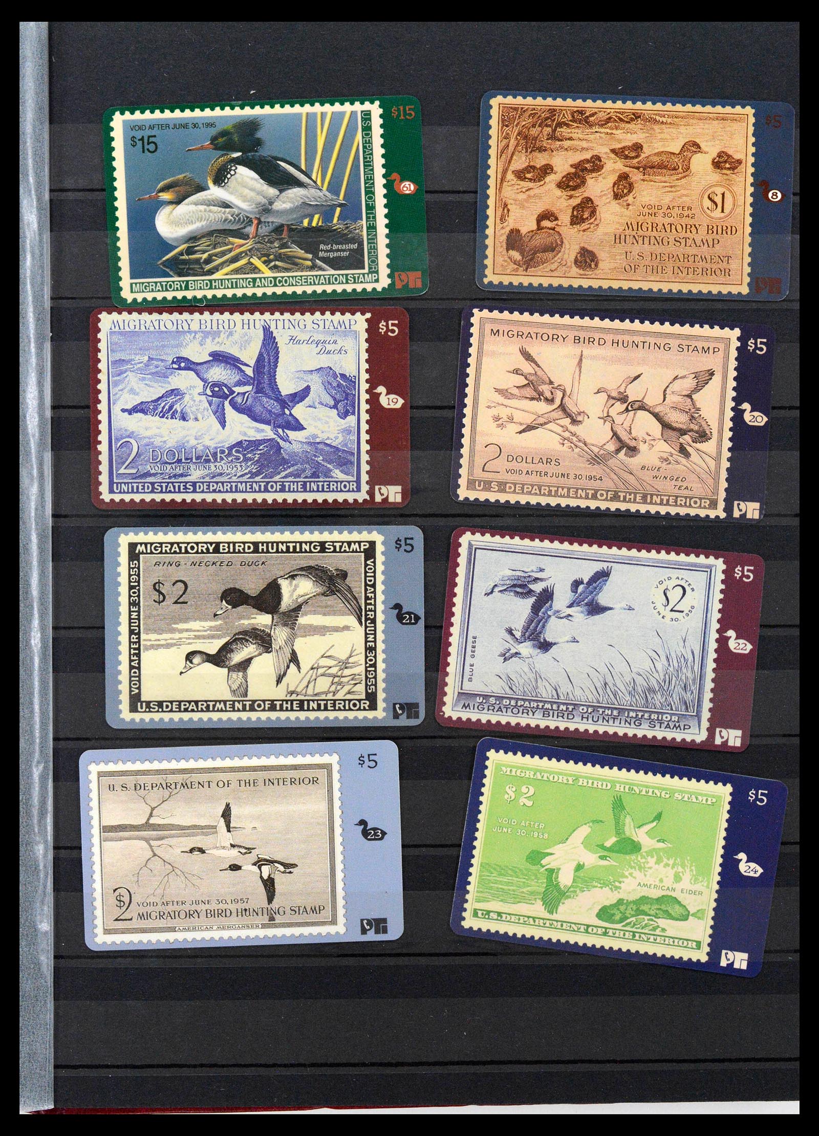 39426 0021 - Stamp collection 39426 USA duckstamps 1934-2007.