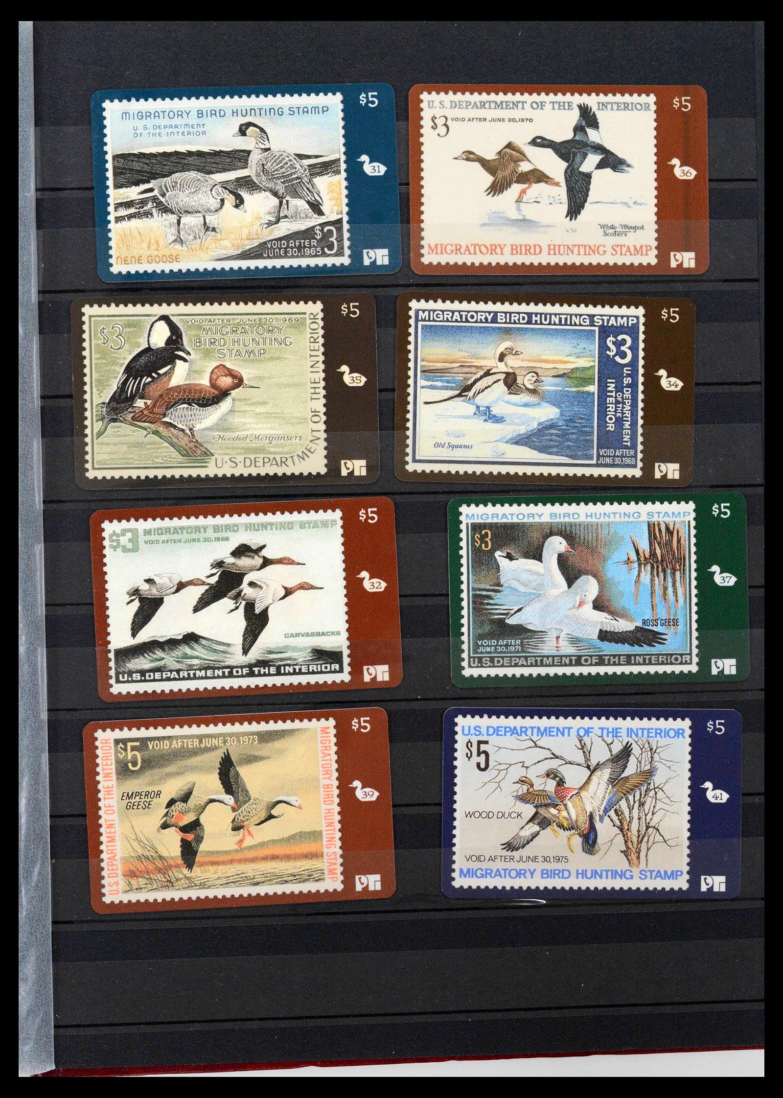 39426 0023 - Stamp collection 39426 USA duckstamps 1934-2007.