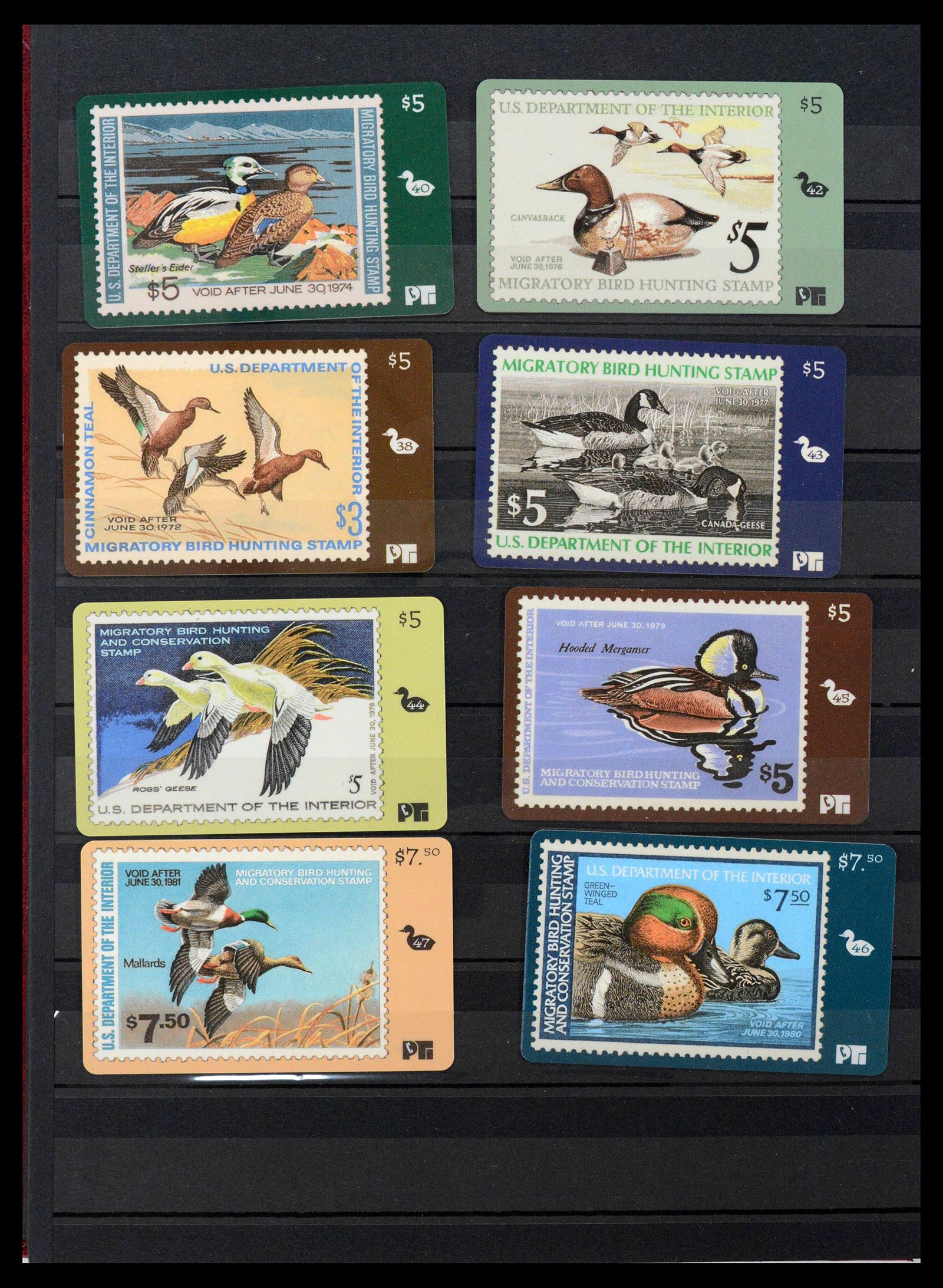 39426 0024 - Stamp collection 39426 USA duckstamps 1934-2007.