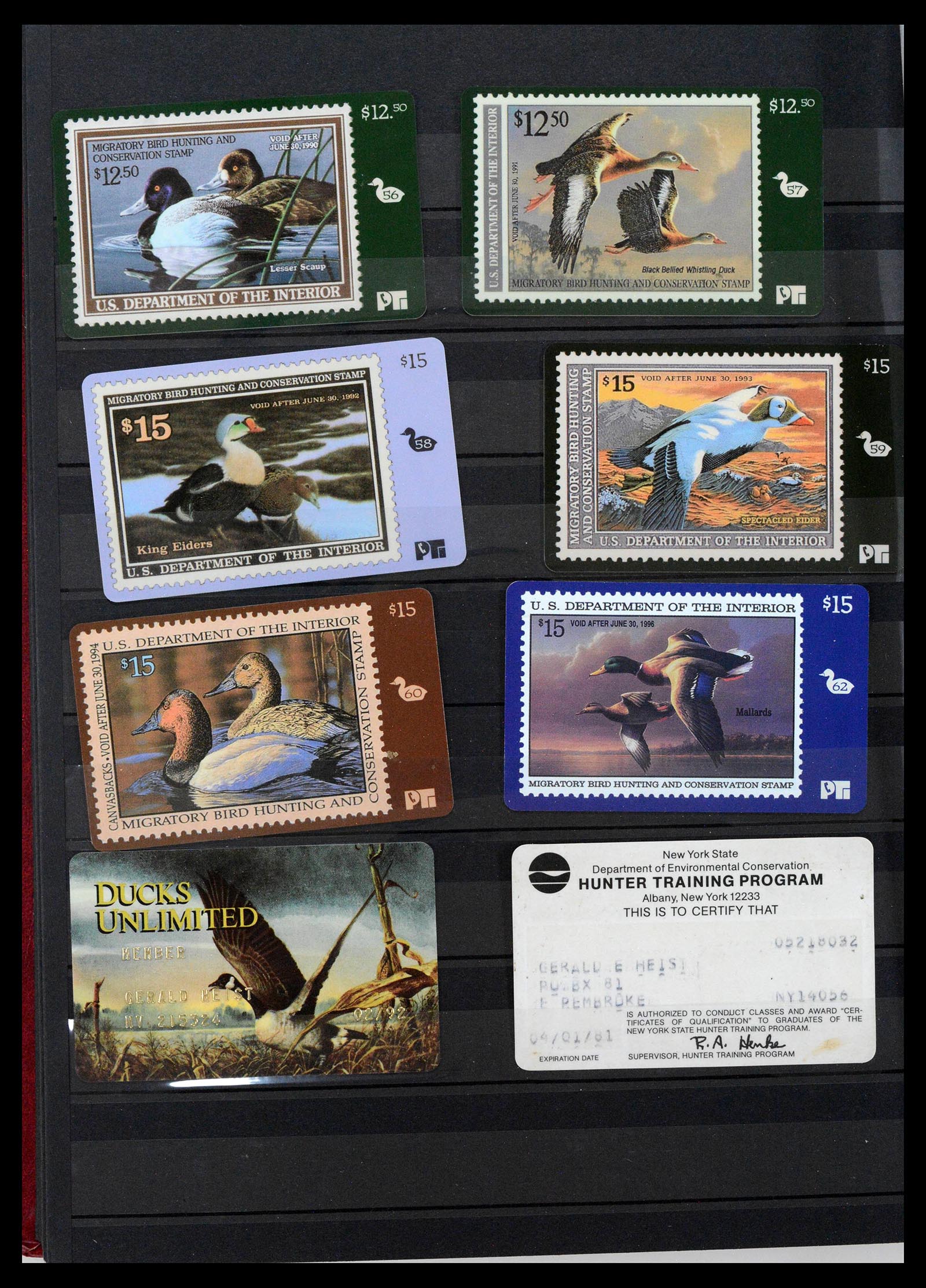 39426 0026 - Stamp collection 39426 USA duckstamps 1934-2007.