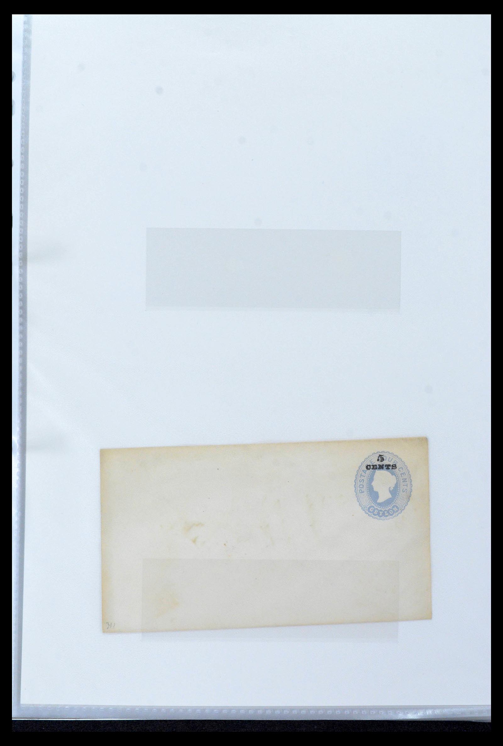 39427 0031 - Stamp collection 39427 Ceylon postal stationeries 1886-1969.