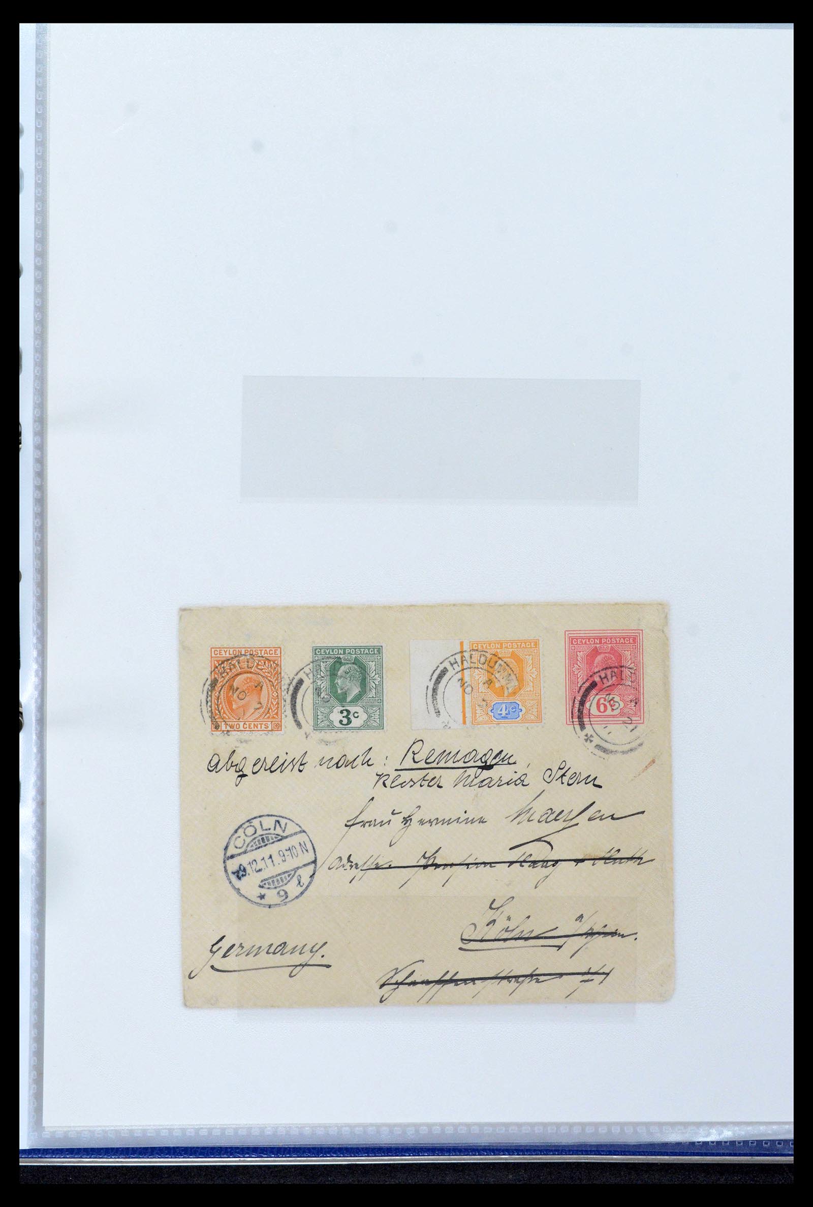 39427 0047 - Stamp collection 39427 Ceylon postal stationeries 1886-1969.
