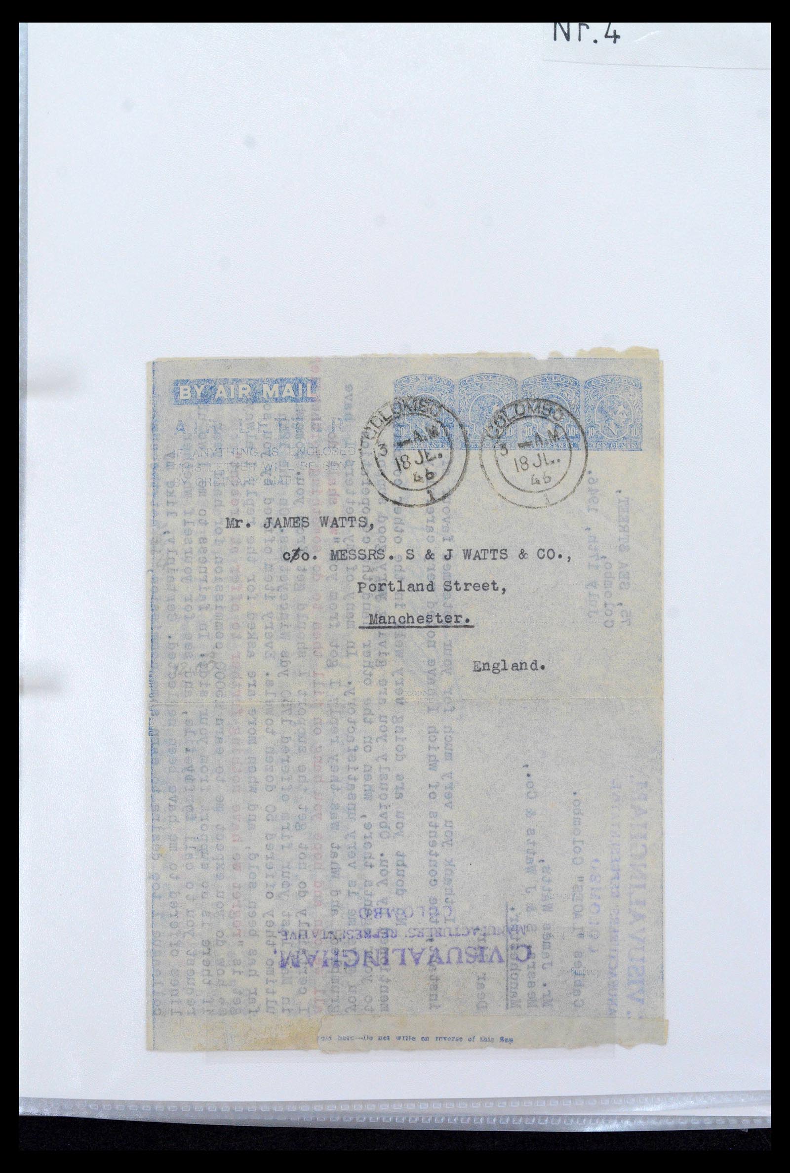 39427 0055 - Stamp collection 39427 Ceylon postal stationeries 1886-1969.