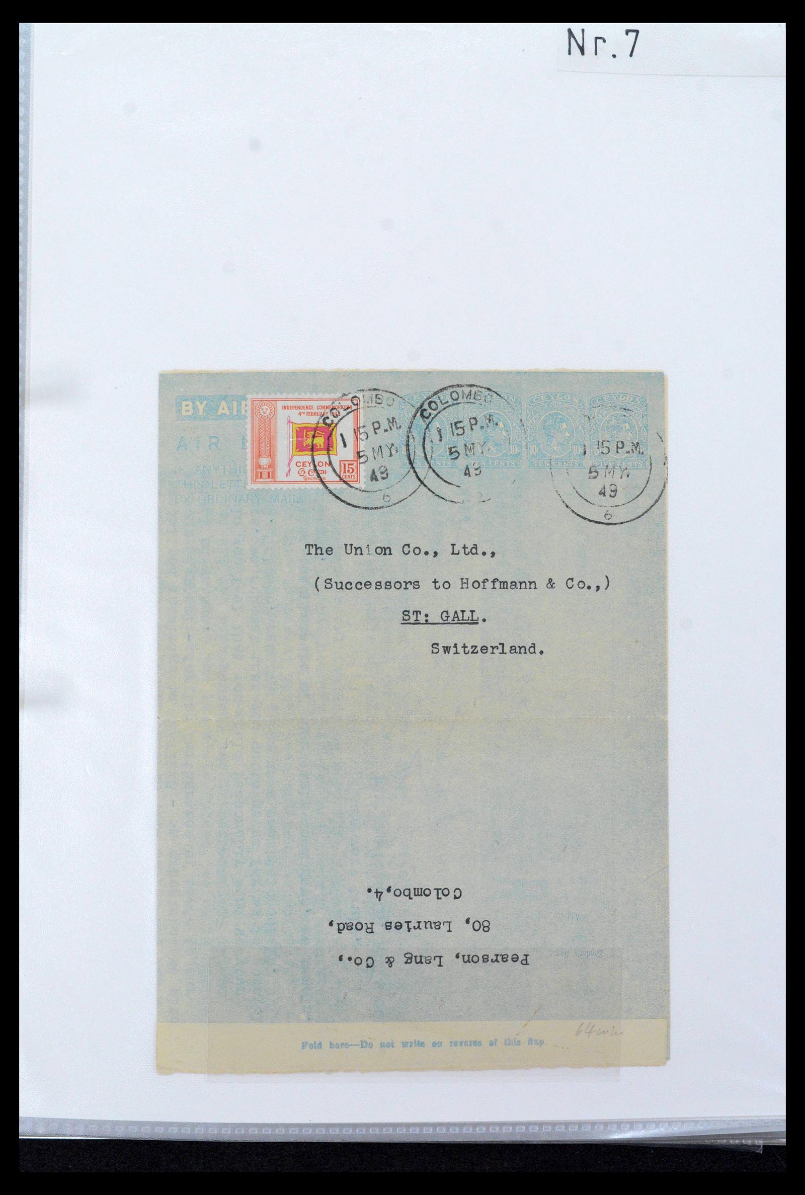 39427 0057 - Stamp collection 39427 Ceylon postal stationeries 1886-1969.