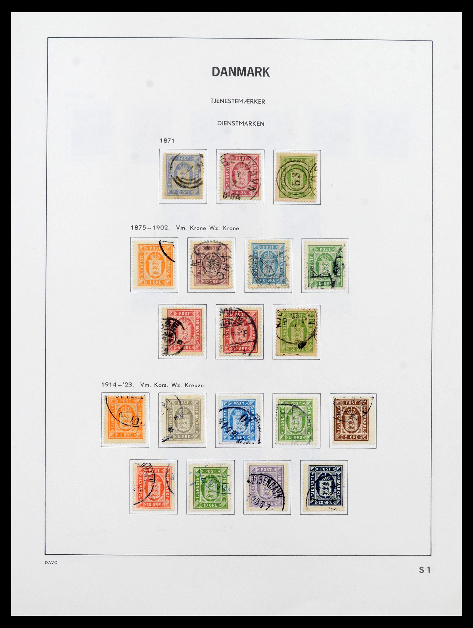 39428 0004 - Postzegelverzameling 39428 Denemarken 1851-2019.