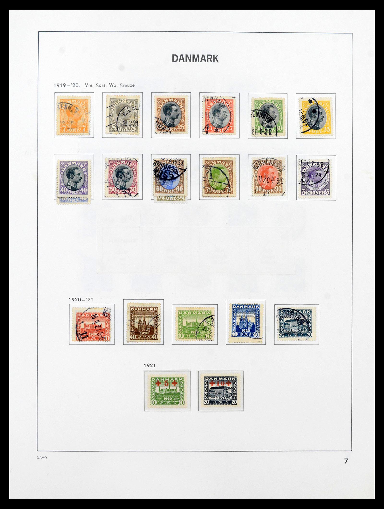 39428 0008 - Postzegelverzameling 39428 Denemarken 1851-2019.