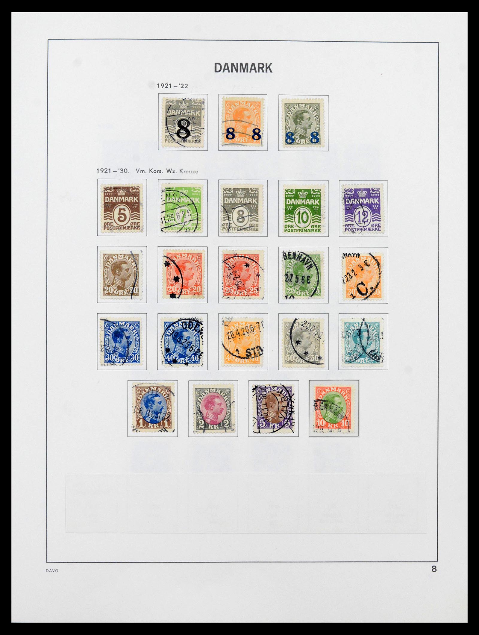 39428 0009 - Postzegelverzameling 39428 Denemarken 1851-2019.