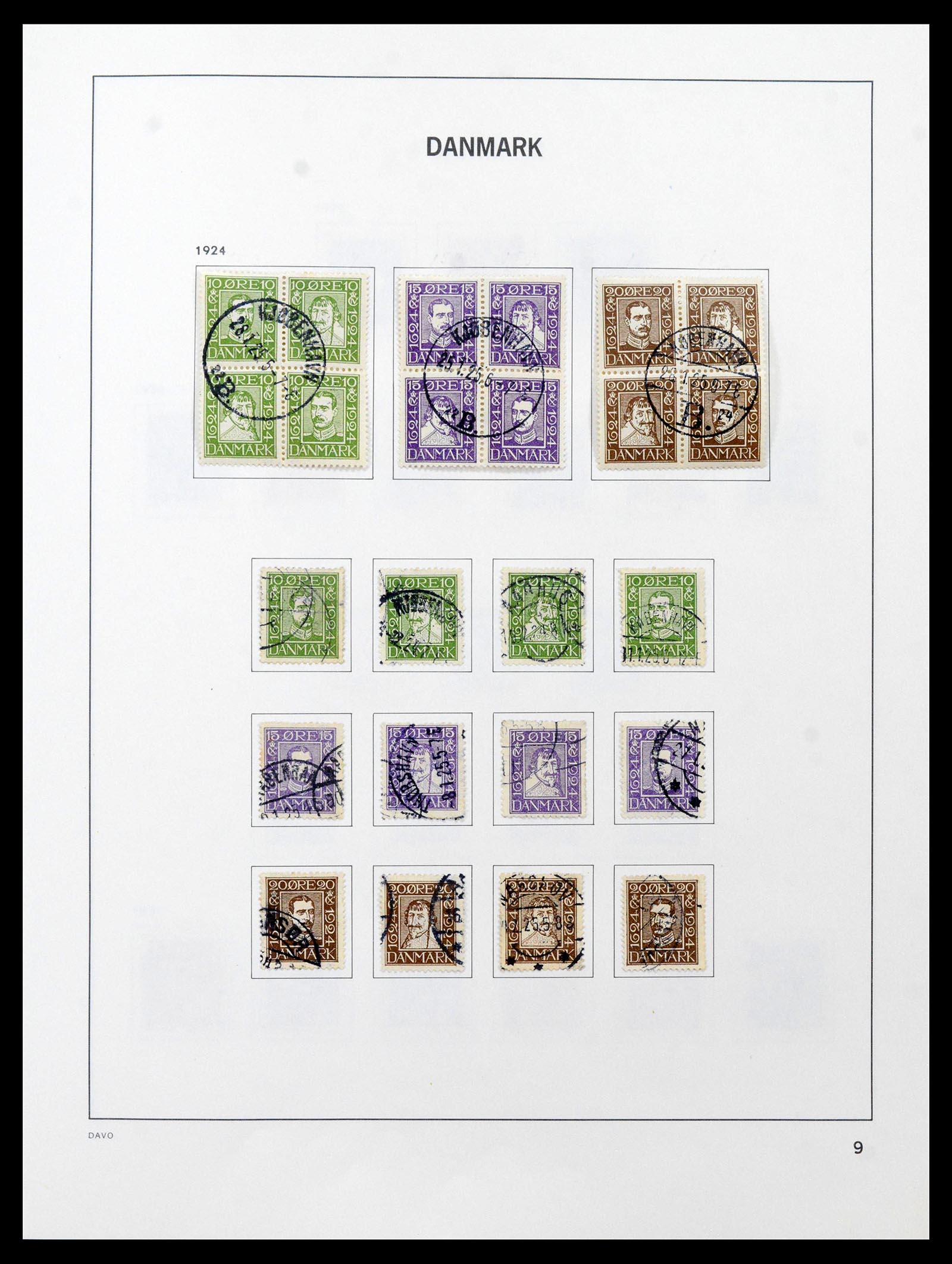 39428 0010 - Postzegelverzameling 39428 Denemarken 1851-2019.