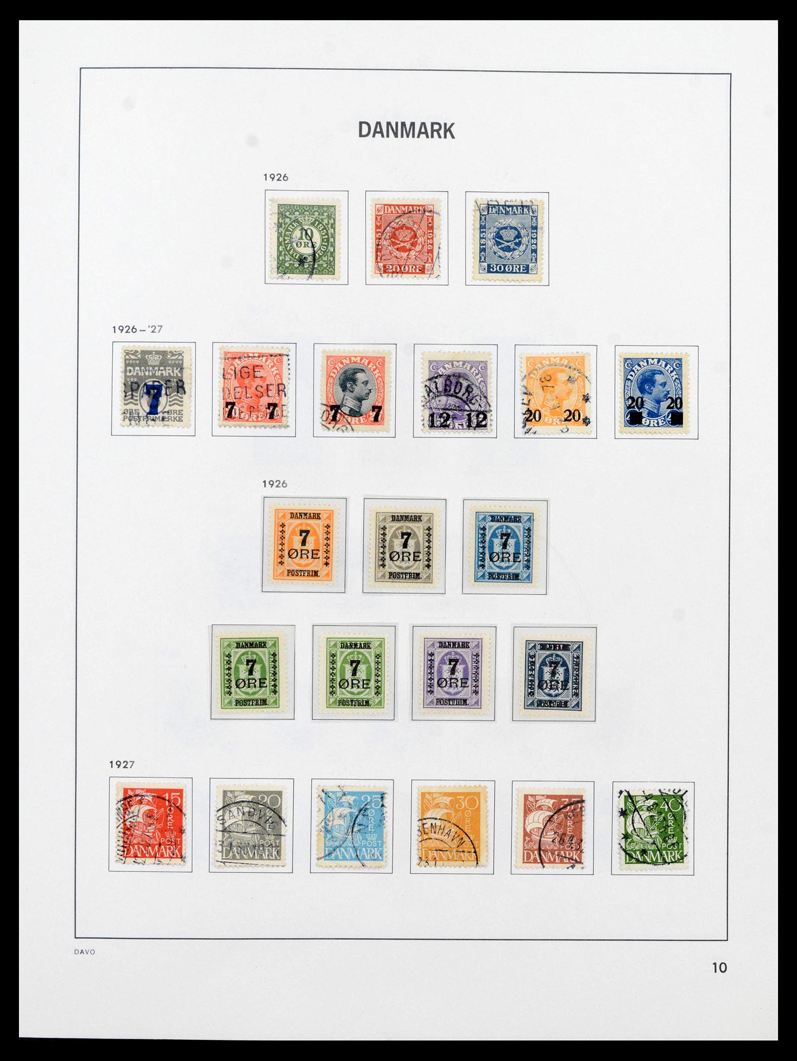 39428 0011 - Postzegelverzameling 39428 Denemarken 1851-2019.