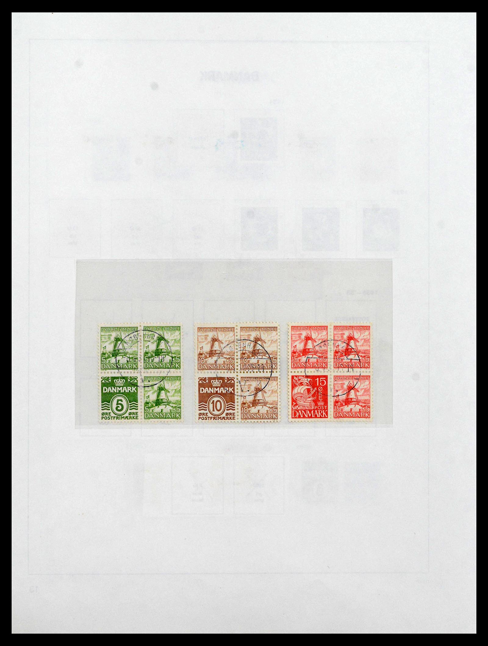 39428 0015 - Postzegelverzameling 39428 Denemarken 1851-2019.