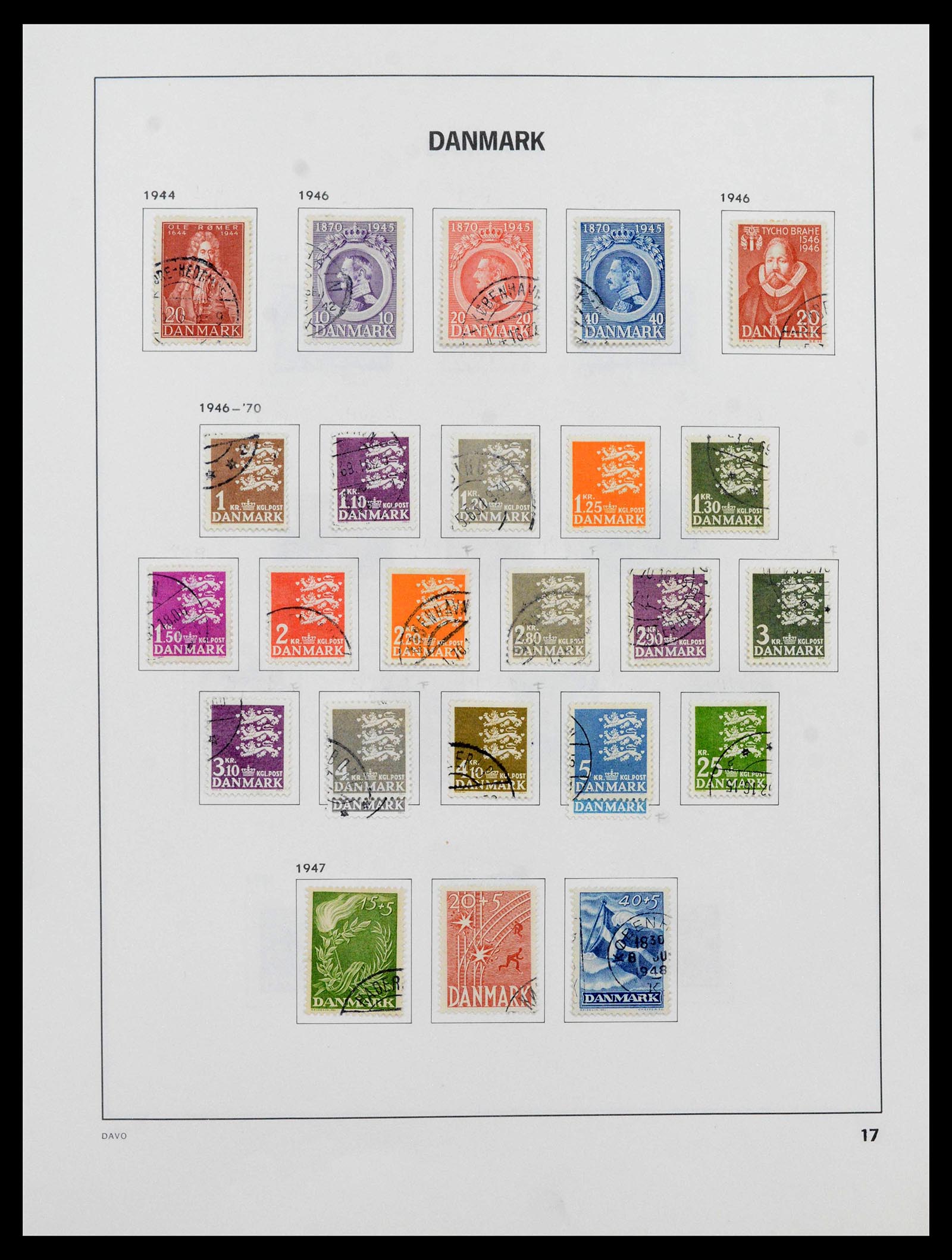 39428 0019 - Postzegelverzameling 39428 Denemarken 1851-2019.
