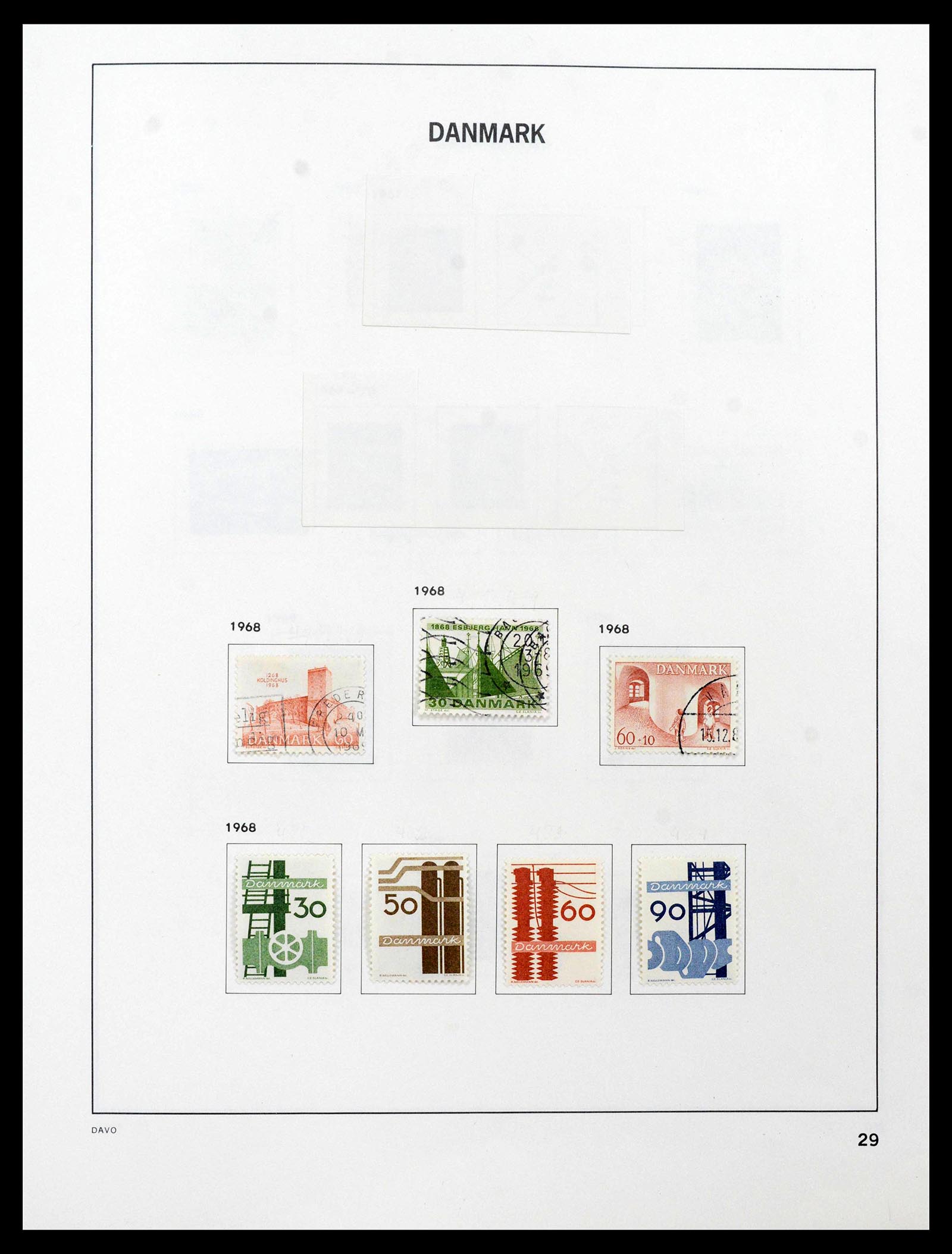 39428 0030 - Postzegelverzameling 39428 Denemarken 1851-2019.