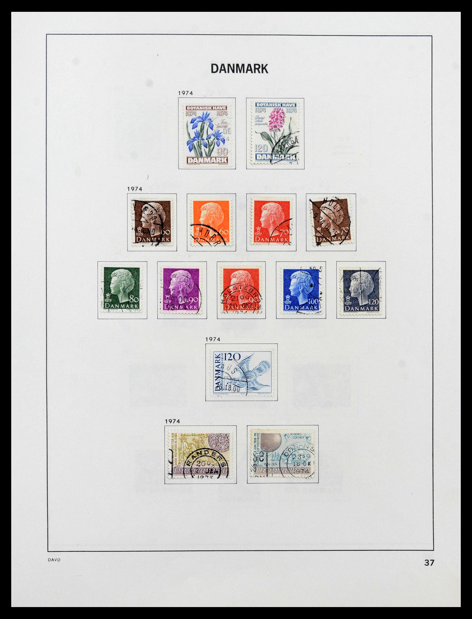 39428 0038 - Postzegelverzameling 39428 Denemarken 1851-2019.