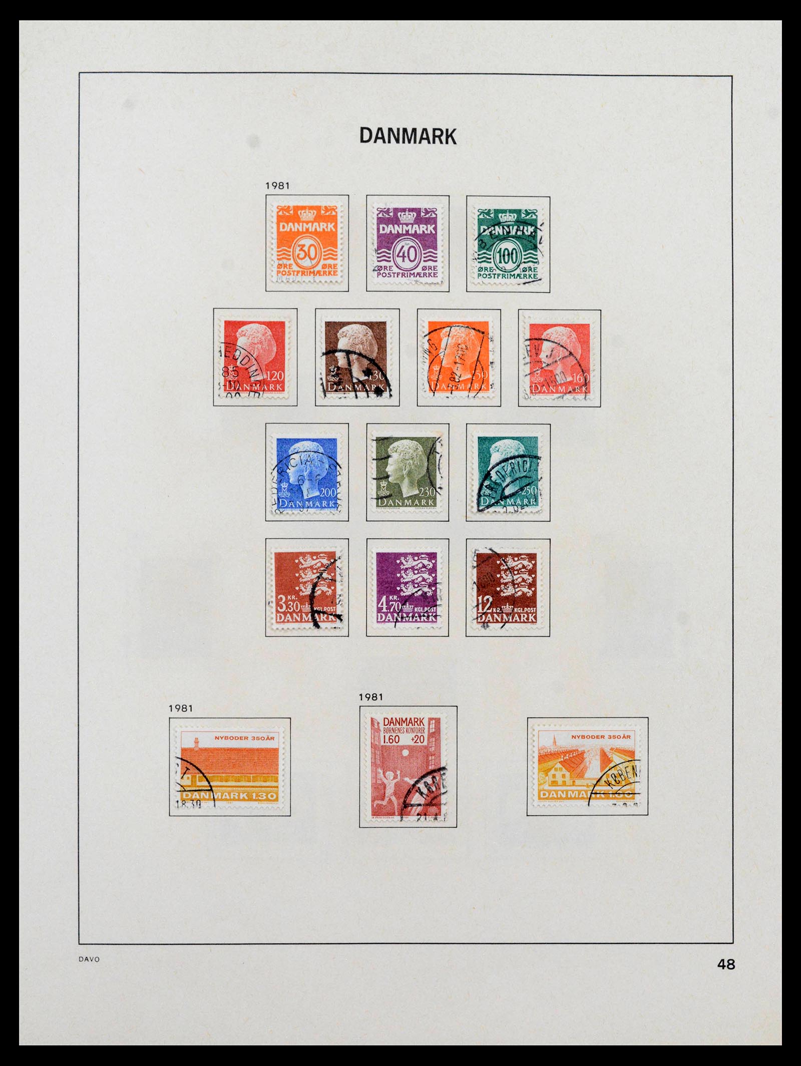39428 0050 - Postzegelverzameling 39428 Denemarken 1851-2019.