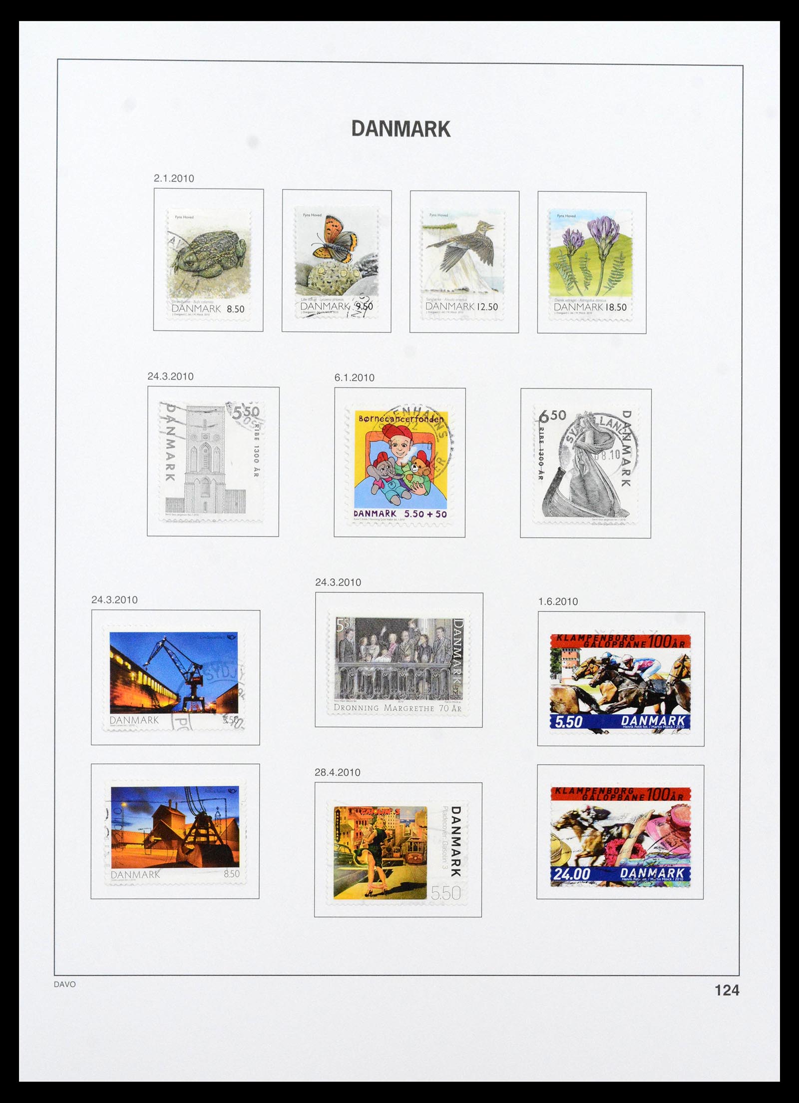 39428 0164 - Postzegelverzameling 39428 Denemarken 1851-2019.