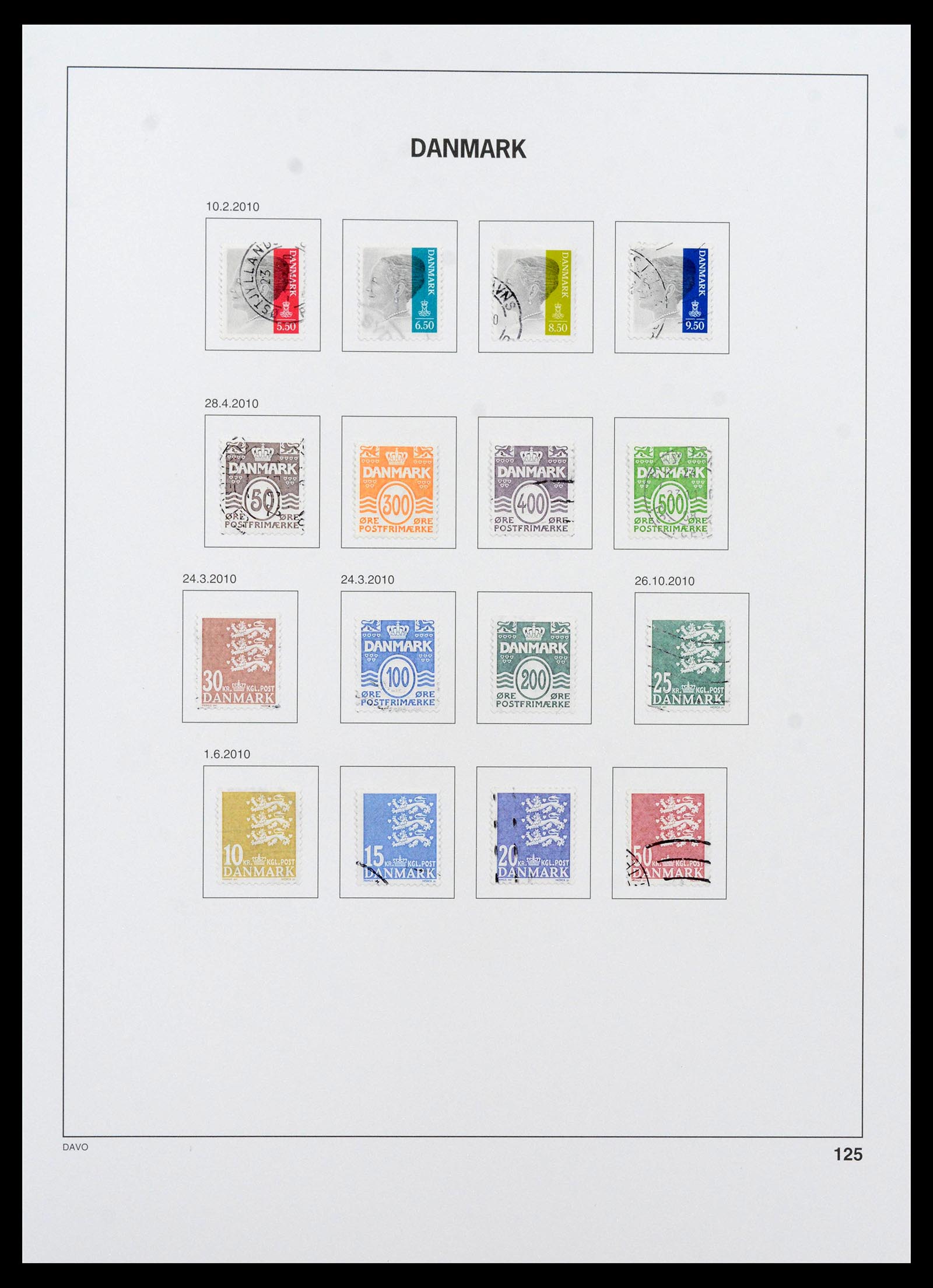 39428 0165 - Postzegelverzameling 39428 Denemarken 1851-2019.