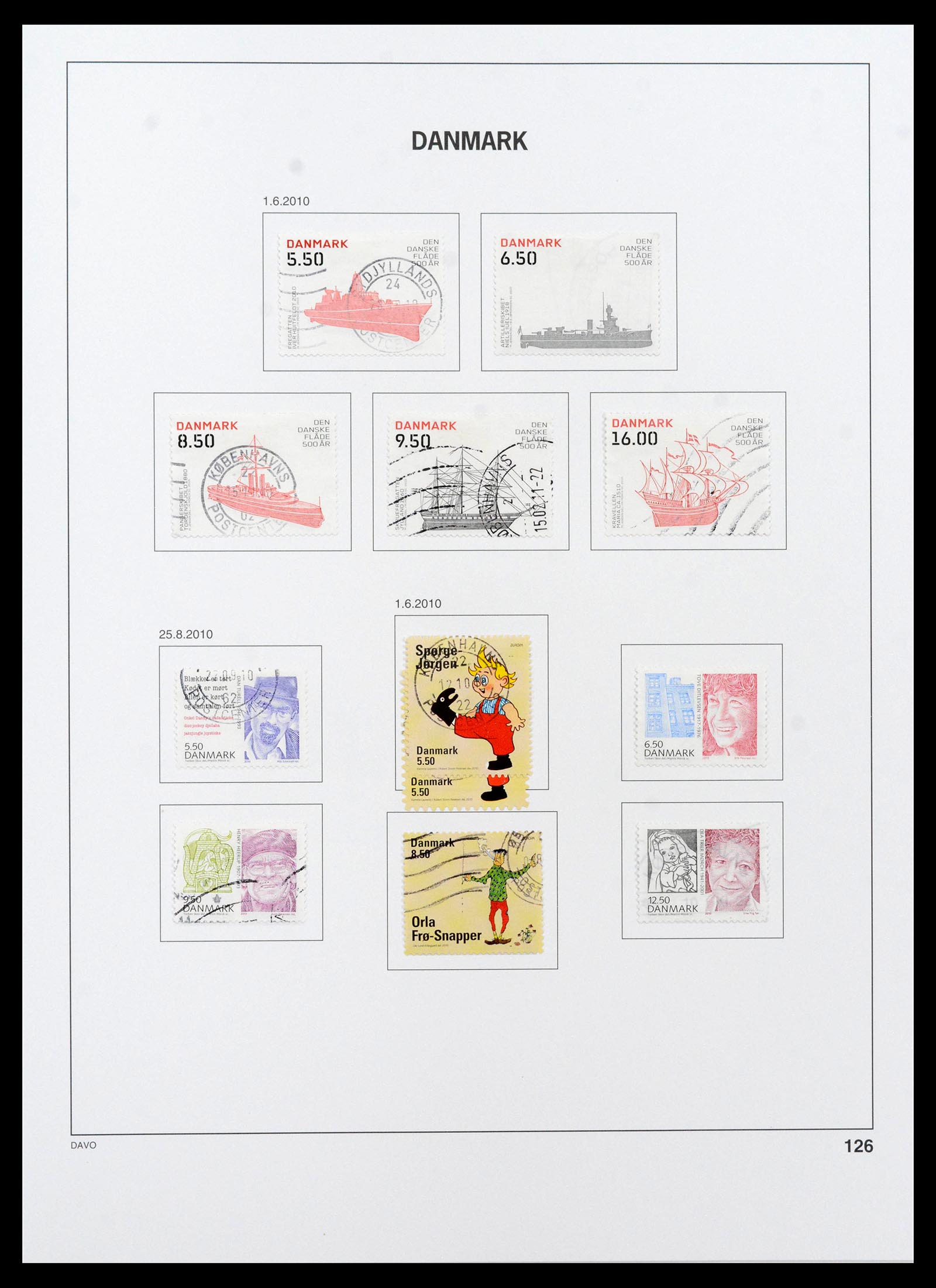 39428 0166 - Postzegelverzameling 39428 Denemarken 1851-2019.