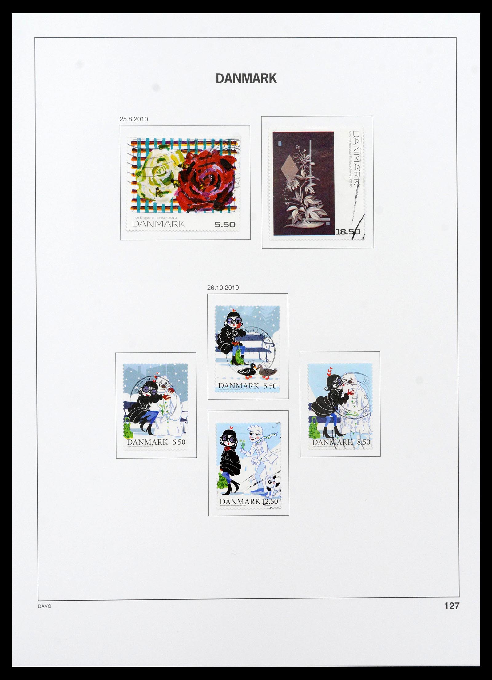 39428 0167 - Postzegelverzameling 39428 Denemarken 1851-2019.