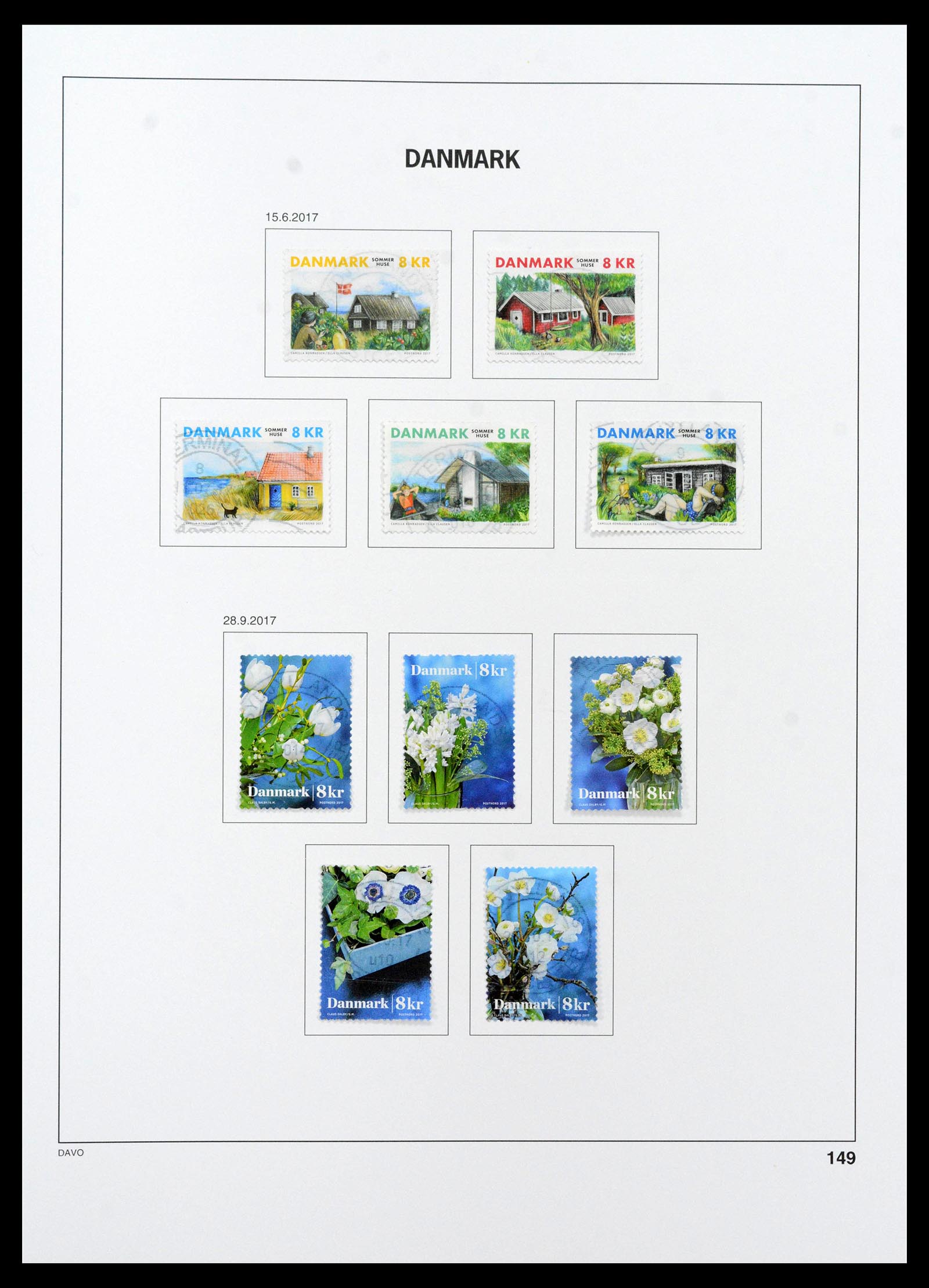 39428 0204 - Postzegelverzameling 39428 Denemarken 1851-2019.