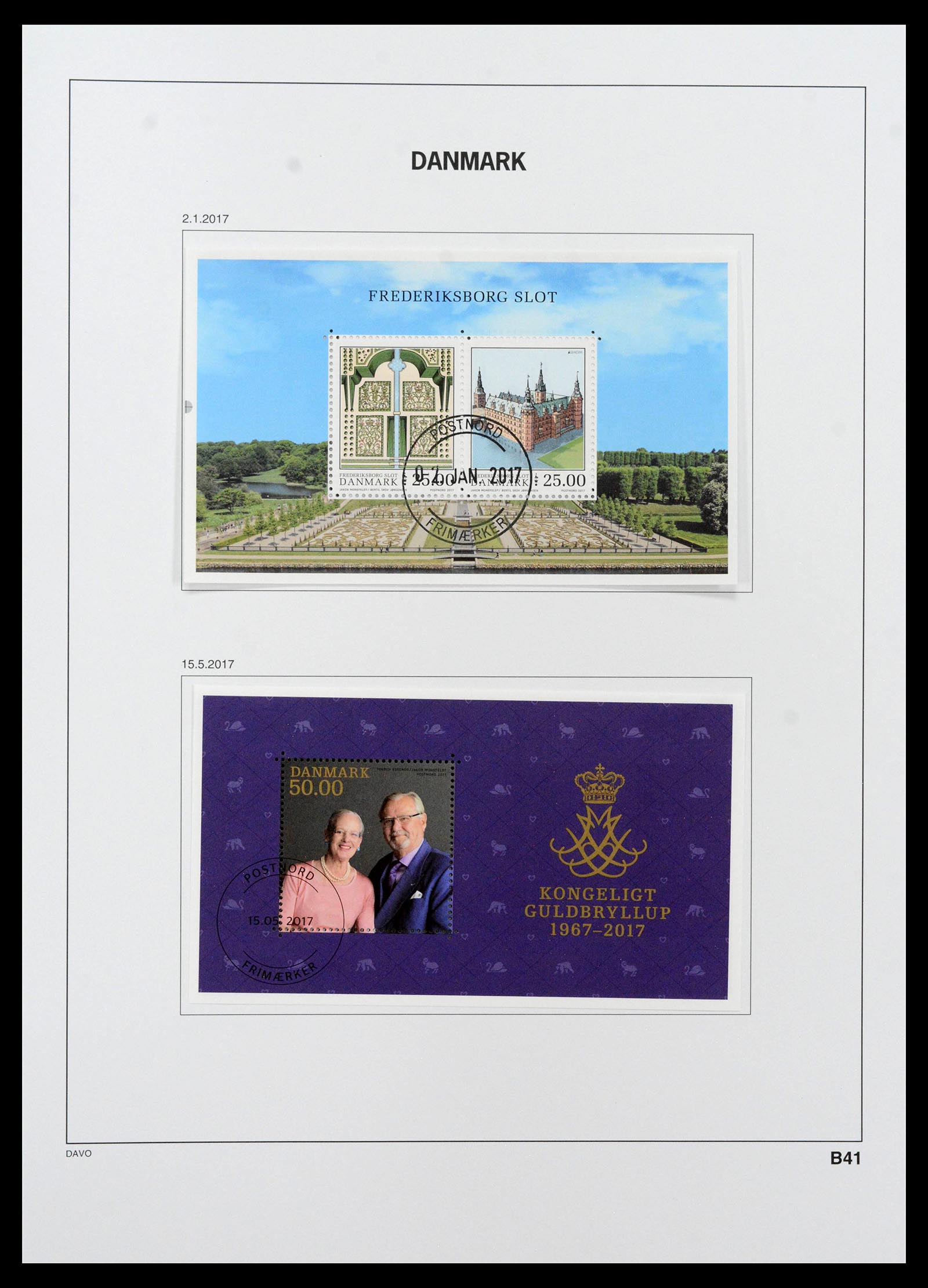 39428 0205 - Postzegelverzameling 39428 Denemarken 1851-2019.