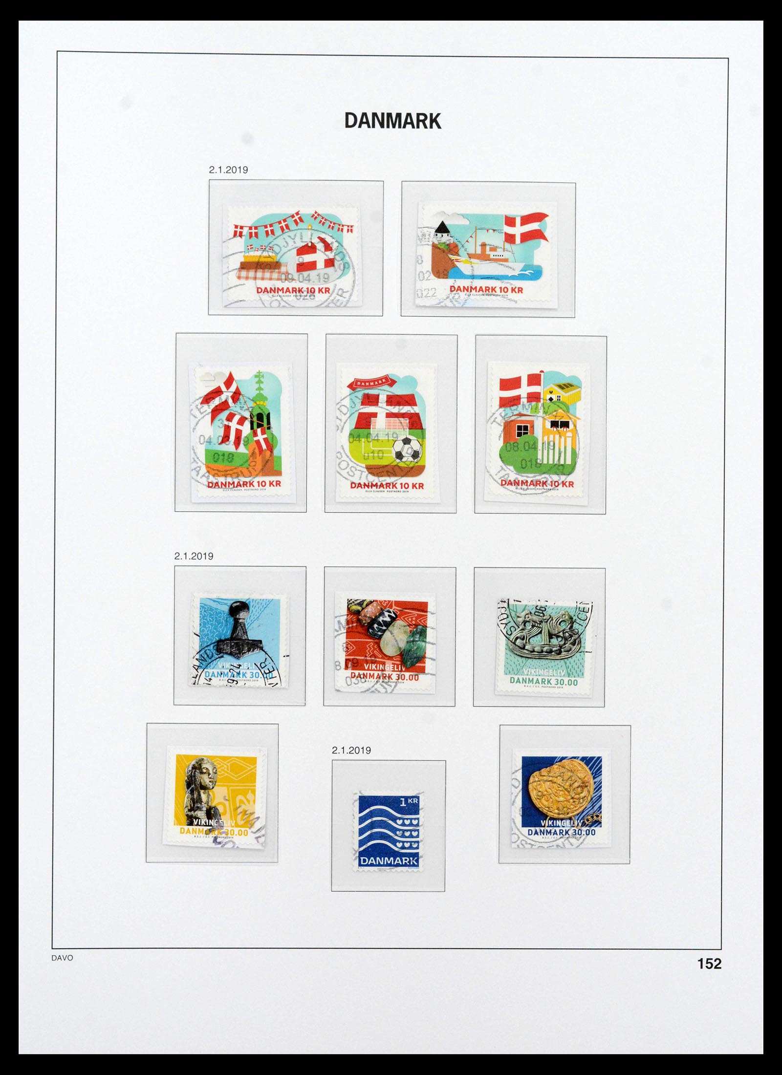 39428 0211 - Postzegelverzameling 39428 Denemarken 1851-2019.