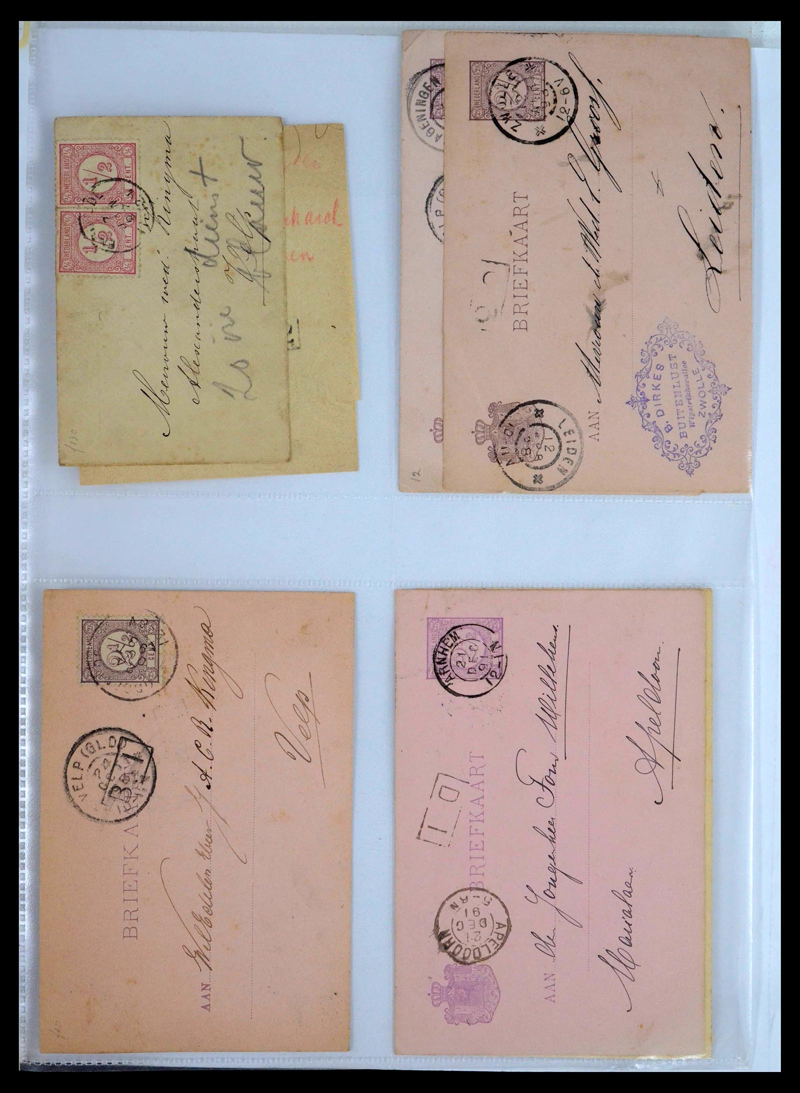 39429 0007 - Postzegelverzameling 39429 Nederland brieven 1821-1955.